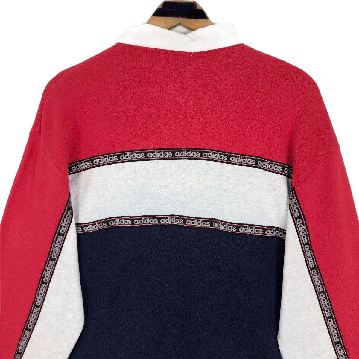 Adidas Vintage 90s Adidas Originals Collar Sweatshirt Size US L / EU 52-54 / 3 - 12 Thumbnail