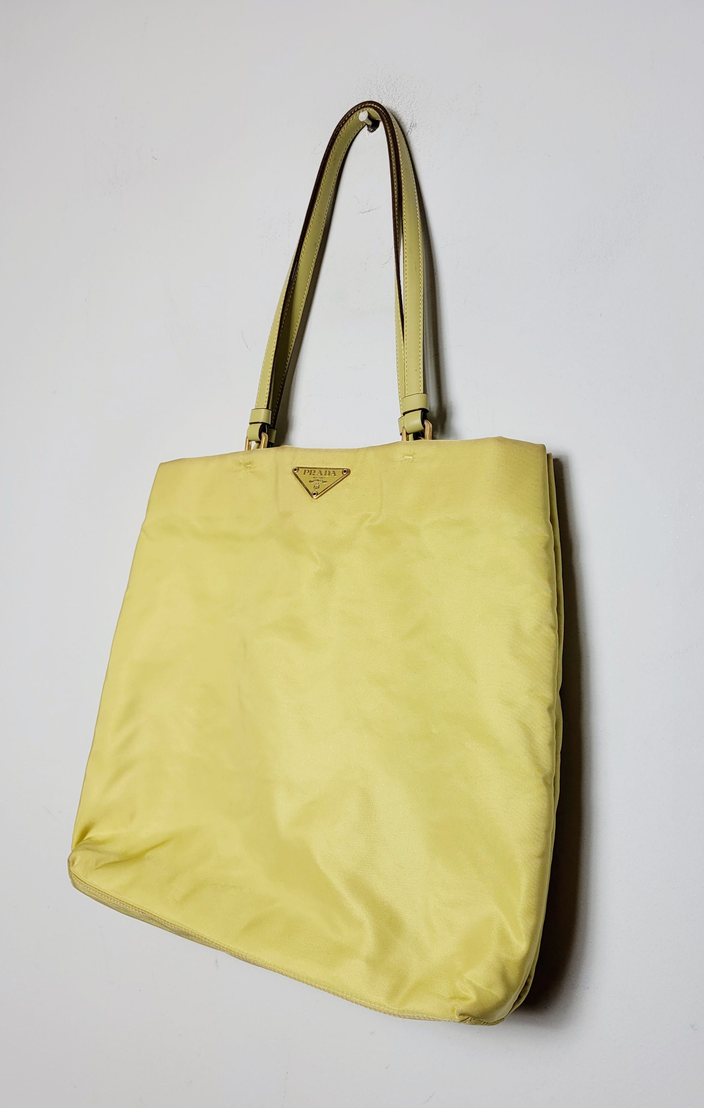 Prada Prada Yellow Nylon Tessuto Bag RARE! Size ONE SIZE - 2 Thumbnail