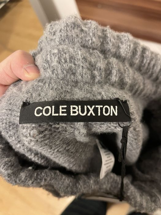 Cole Buxton Knit pants grey marl Grailed