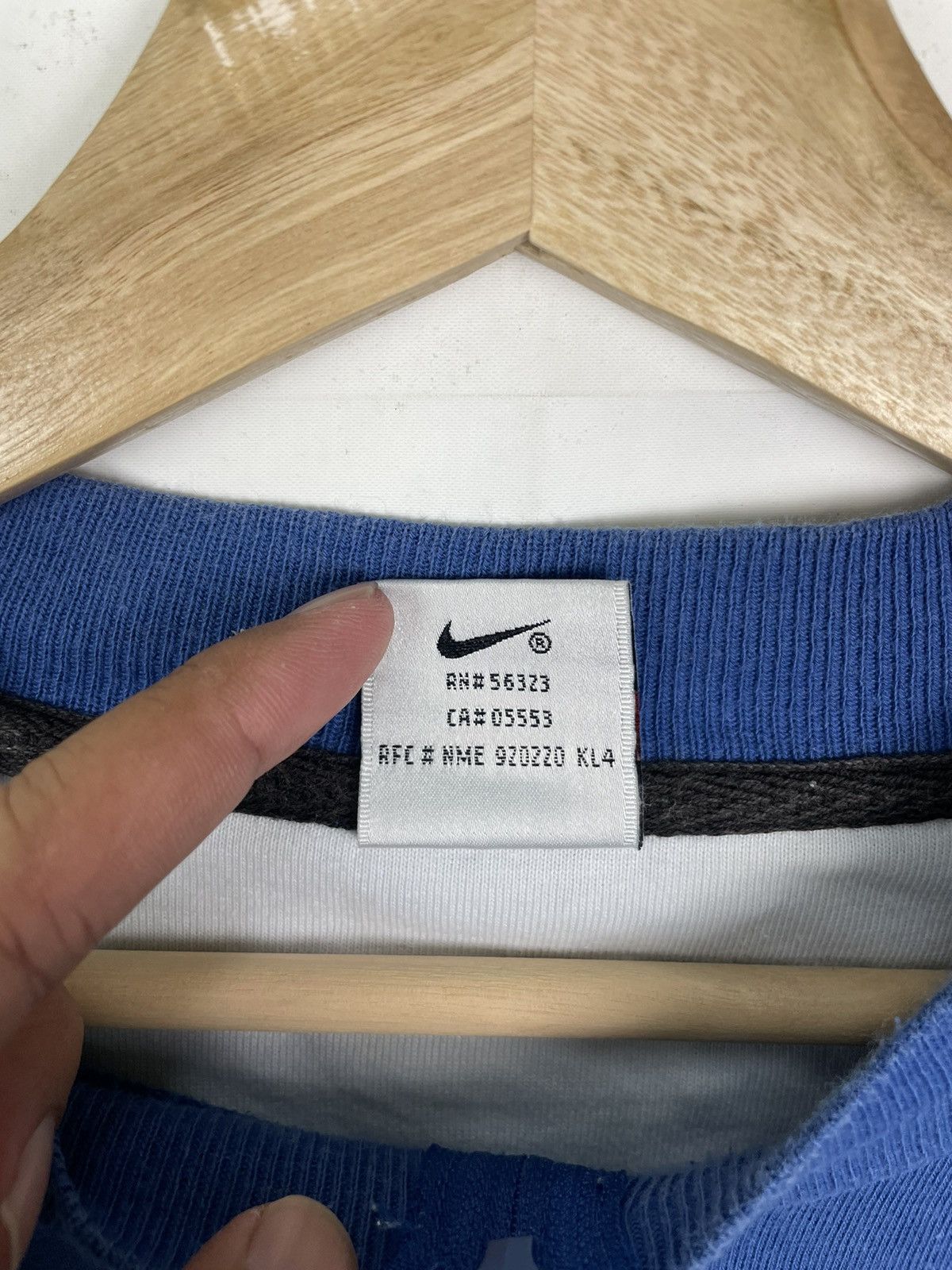 Nike × Vintage Nike 90s Vintage Pullover | Y2K Streetwear M Blue Size US M / EU 48-50 / 2 - 4 Thumbnail