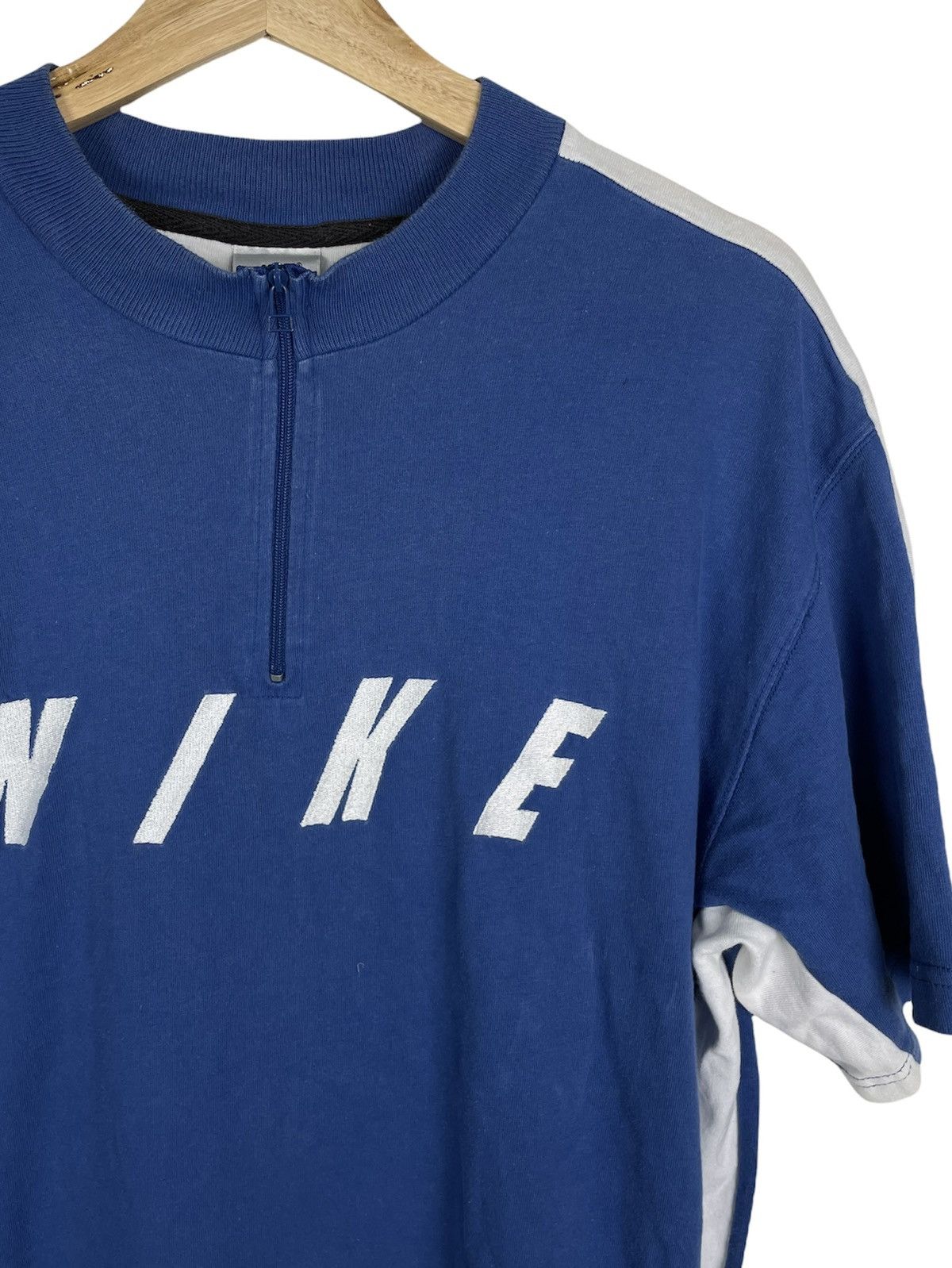 Nike × Vintage Nike 90s Vintage Pullover | Y2K Streetwear M Blue Size US M / EU 48-50 / 2 - 9 Thumbnail