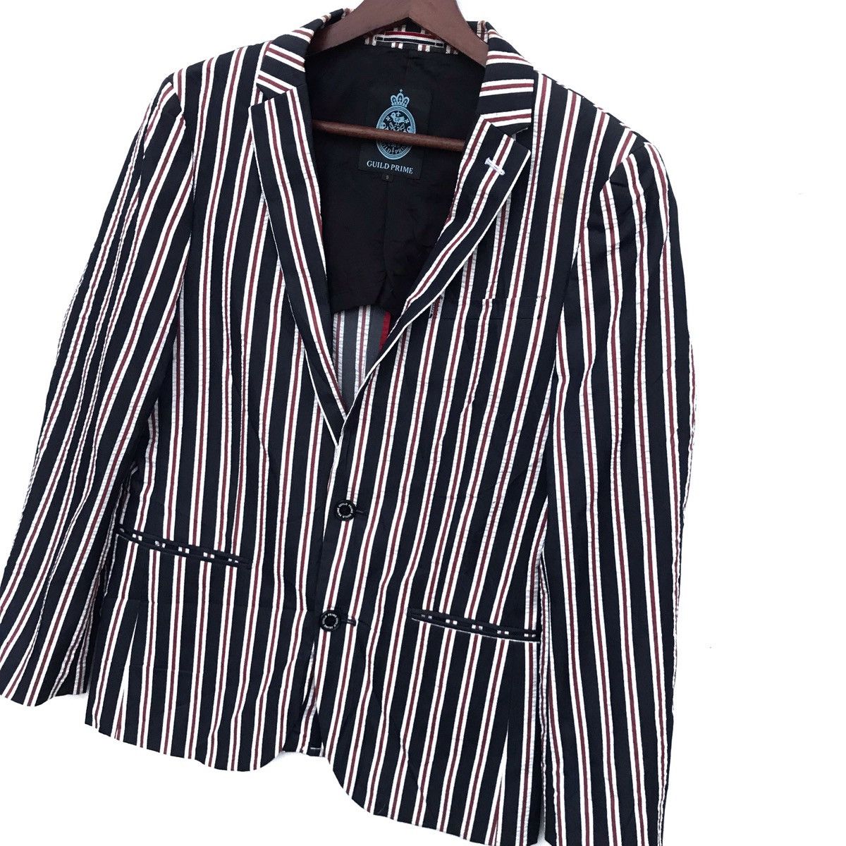 Other Vintage Guild Prime Stripe Blazer Coat Size 36S - 3 Thumbnail