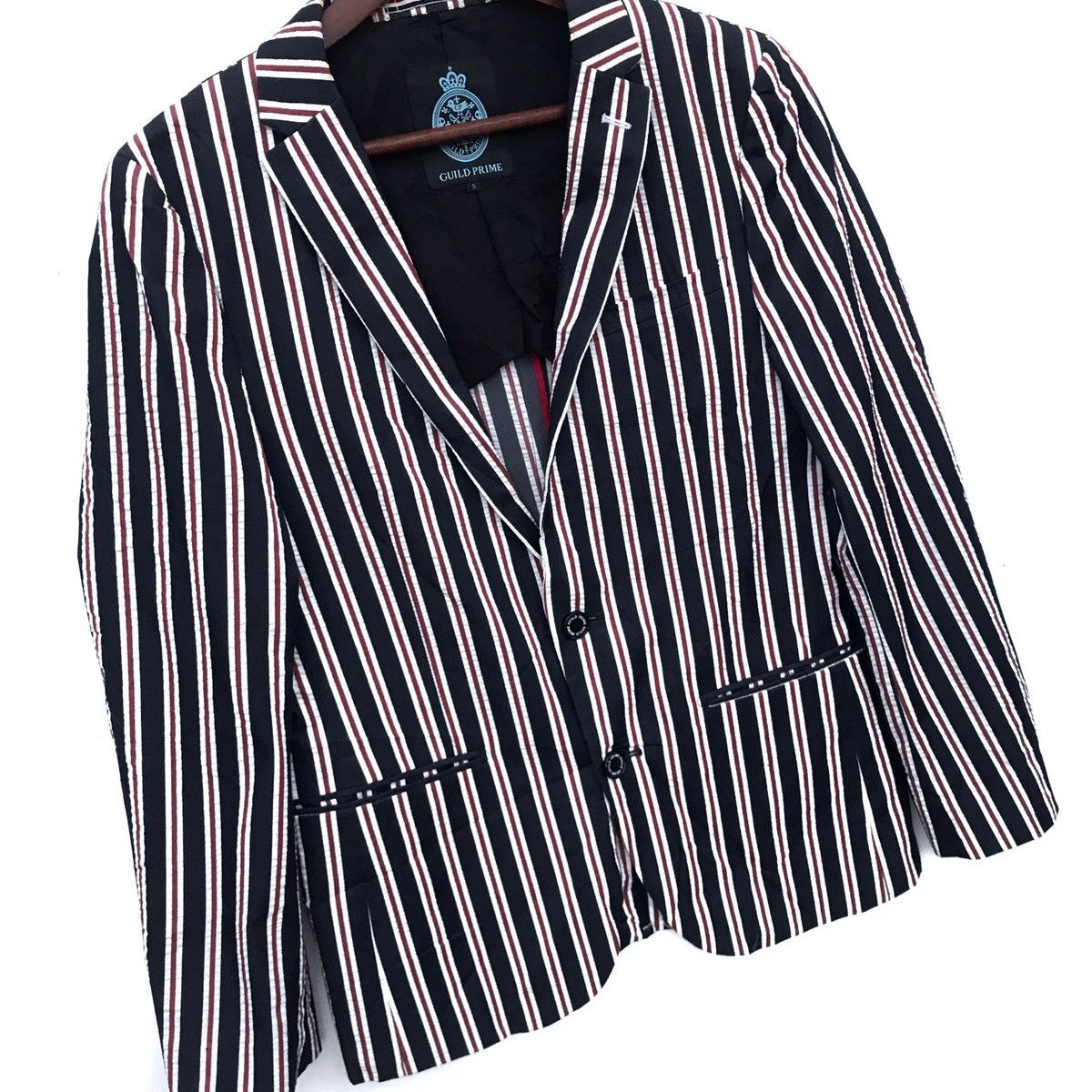 Other Vintage Guild Prime Stripe Blazer Coat Size 36S - 2 Thumbnail