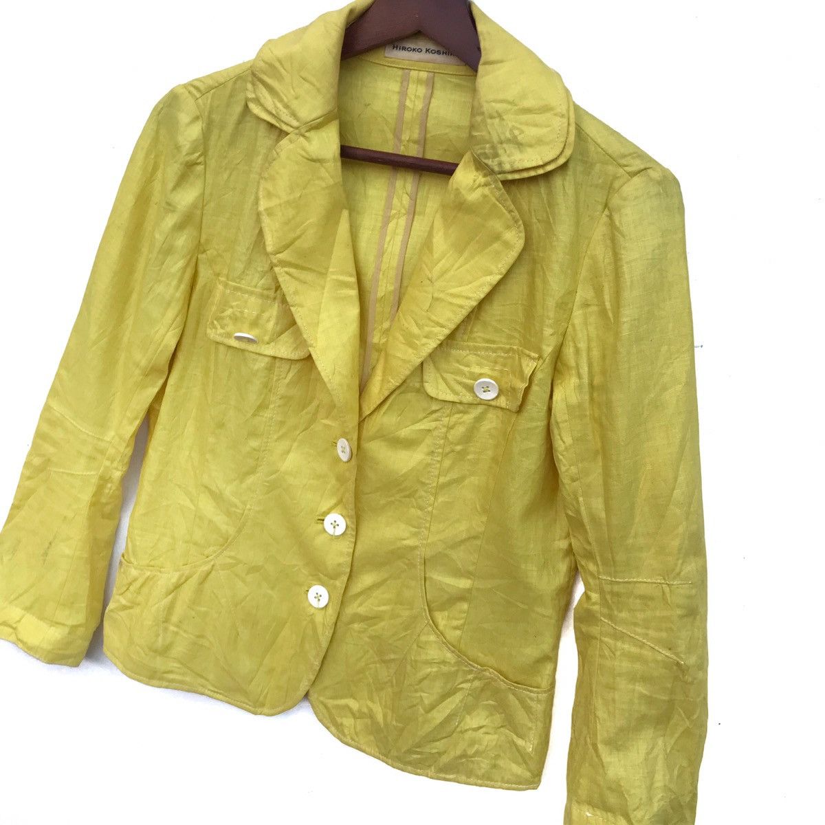 Hiroko Koshino Homme Vintage Hiroko koshino Blazer Coat Size S / US 4 / IT 40 - 3 Thumbnail