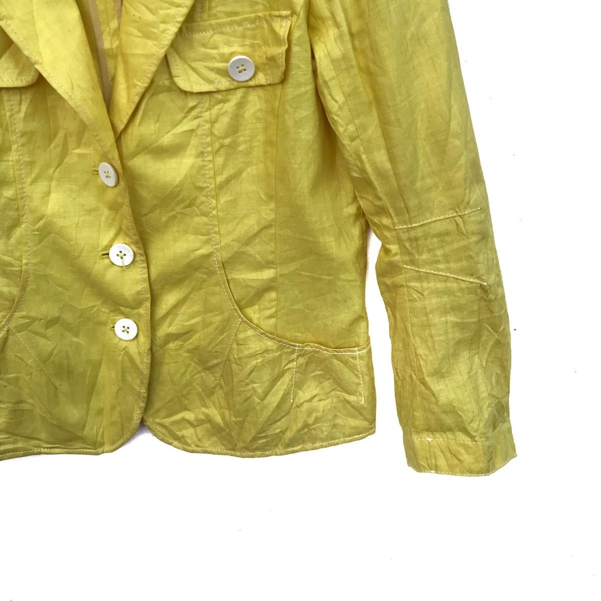Hiroko Koshino Homme Vintage Hiroko koshino Blazer Coat Size S / US 4 / IT 40 - 4 Thumbnail