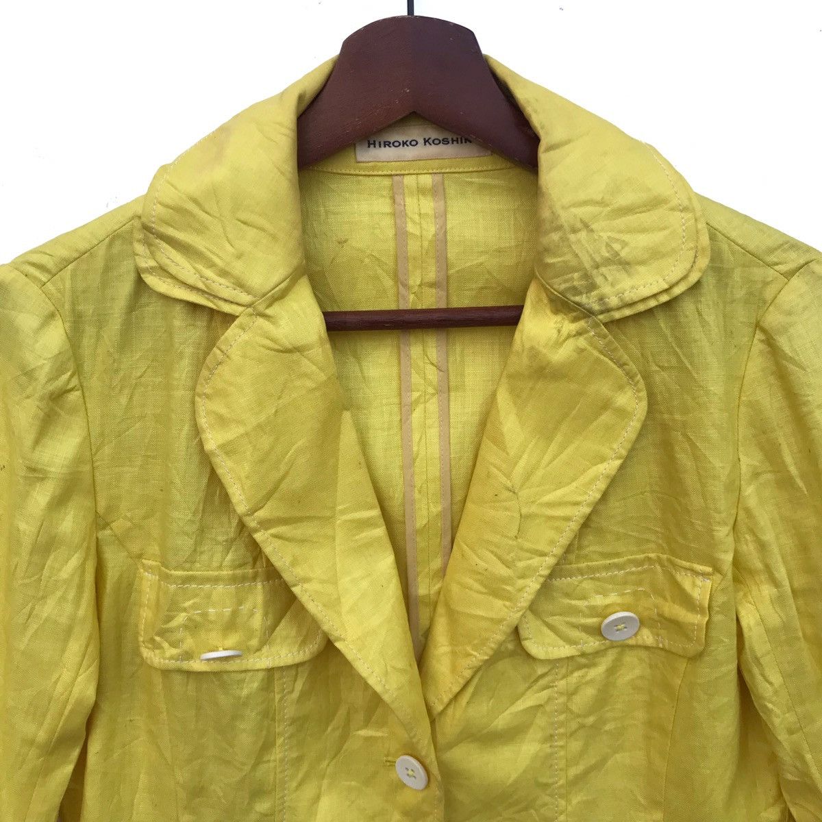 Hiroko Koshino Homme Vintage Hiroko koshino Blazer Coat Size S / US 4 / IT 40 - 5 Thumbnail