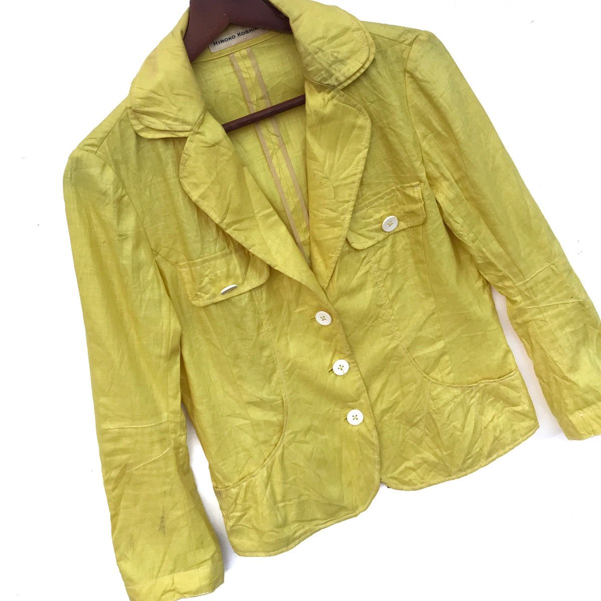 Hiroko Koshino Homme Vintage Hiroko koshino Blazer Coat Size S / US 4 / IT 40 - 2 Thumbnail