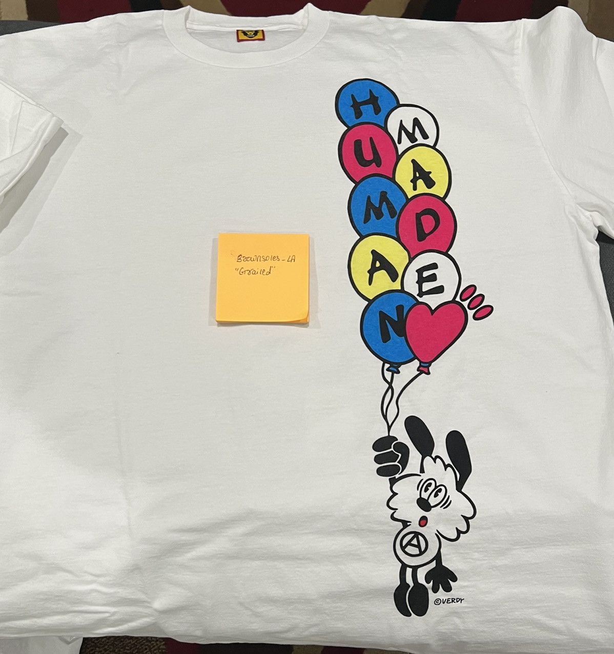 Human Made Human made x verdy vick Tshirt white Medium | Grailed