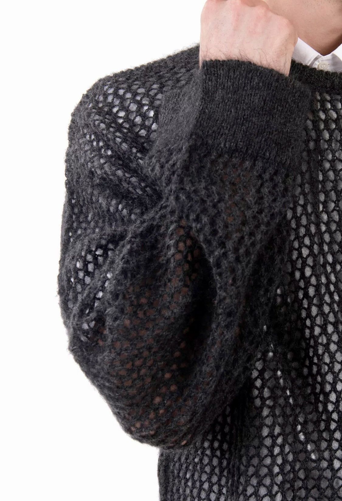 Hussein Chalayan New Runway Kid Mohair Blend Oversized Loose Knit Sweater Size US S / EU 44-46 / 1 - 9 Thumbnail