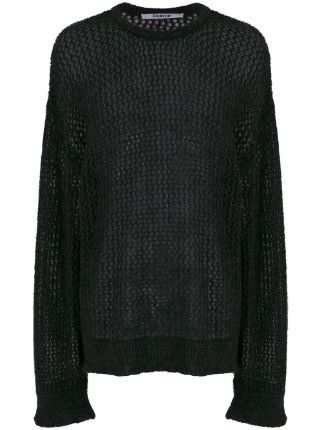 Hussein Chalayan New Runway Kid Mohair Blend Oversized Loose Knit Sweater Size US S / EU 44-46 / 1 - 1 Thumbnail