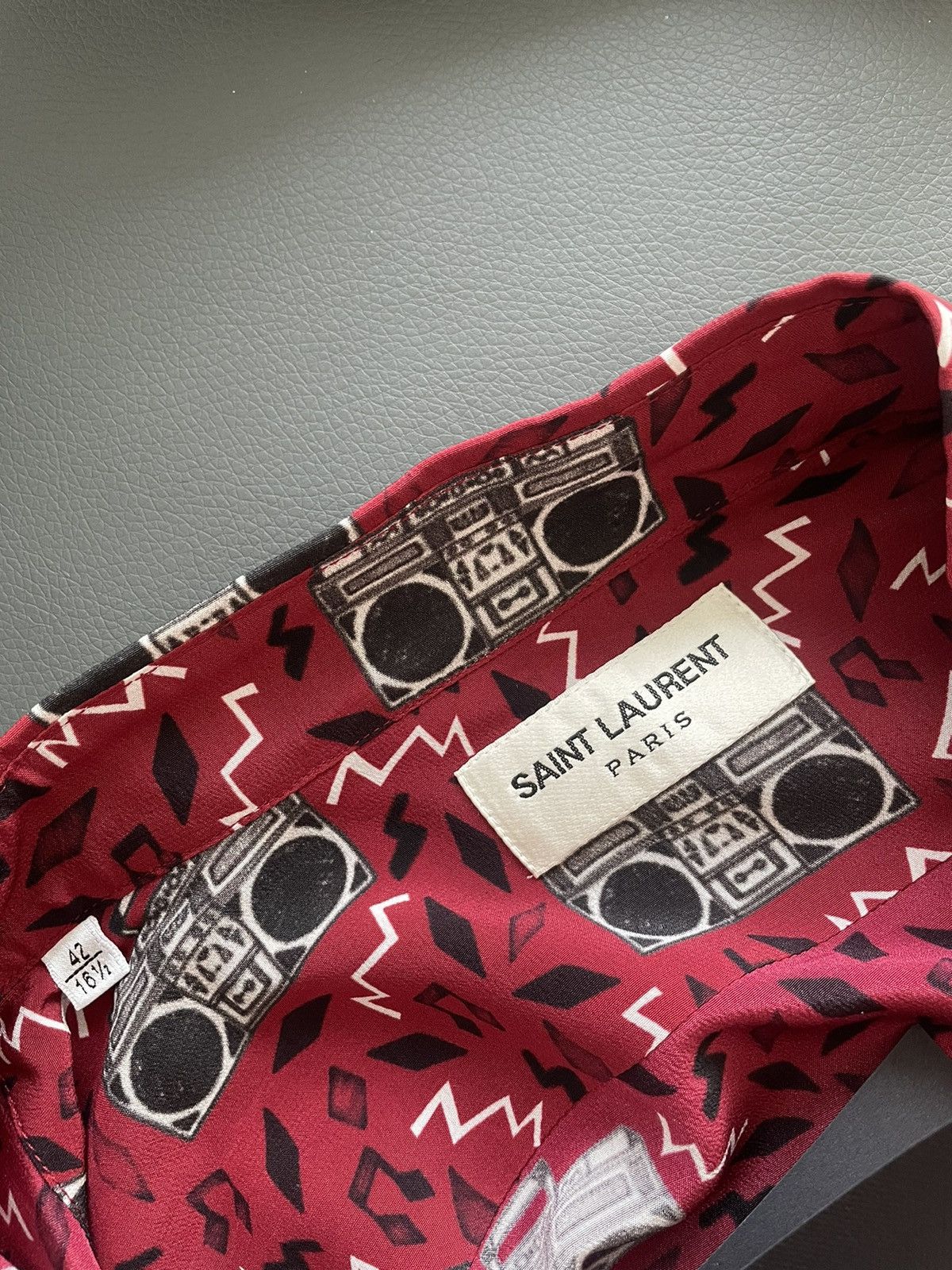 Hedi Slimane × Saint Laurent Paris × Yves Saint Laurent Rare Limited Edition Runway NEW $1,350 Value Pure Silk Shirt Size US L / EU 52-54 / 3 - 21 Thumbnail