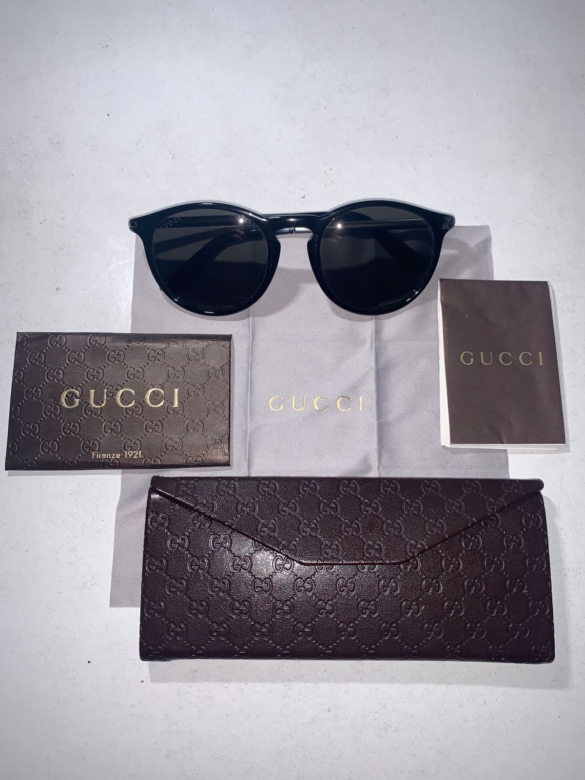 Gucci Gucci Black Dark Ruthenium Sunglasses Size ONE SIZE - 1 Thumbnail