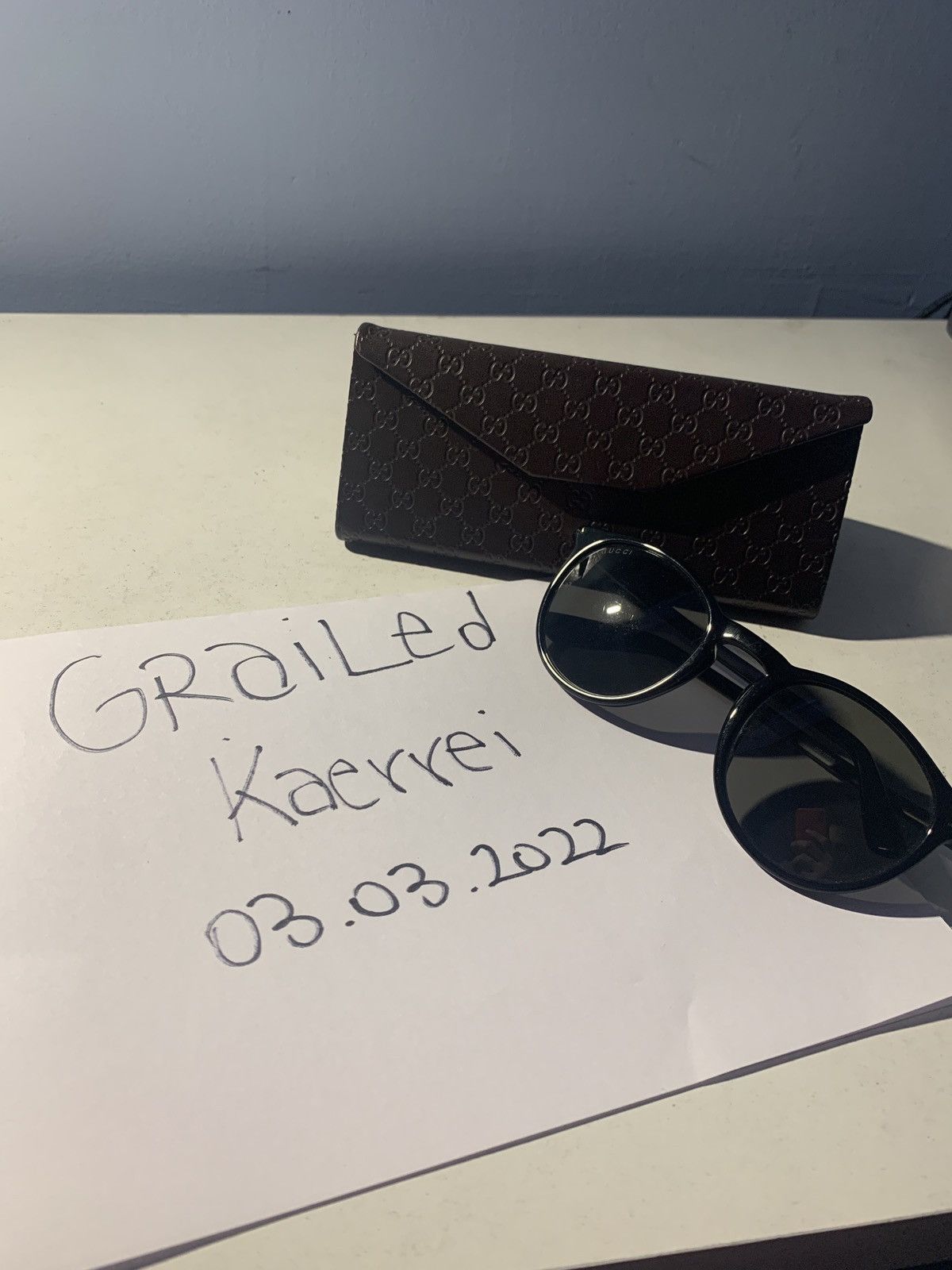 Gucci Gucci Black Dark Ruthenium Sunglasses Size ONE SIZE - 10 Thumbnail