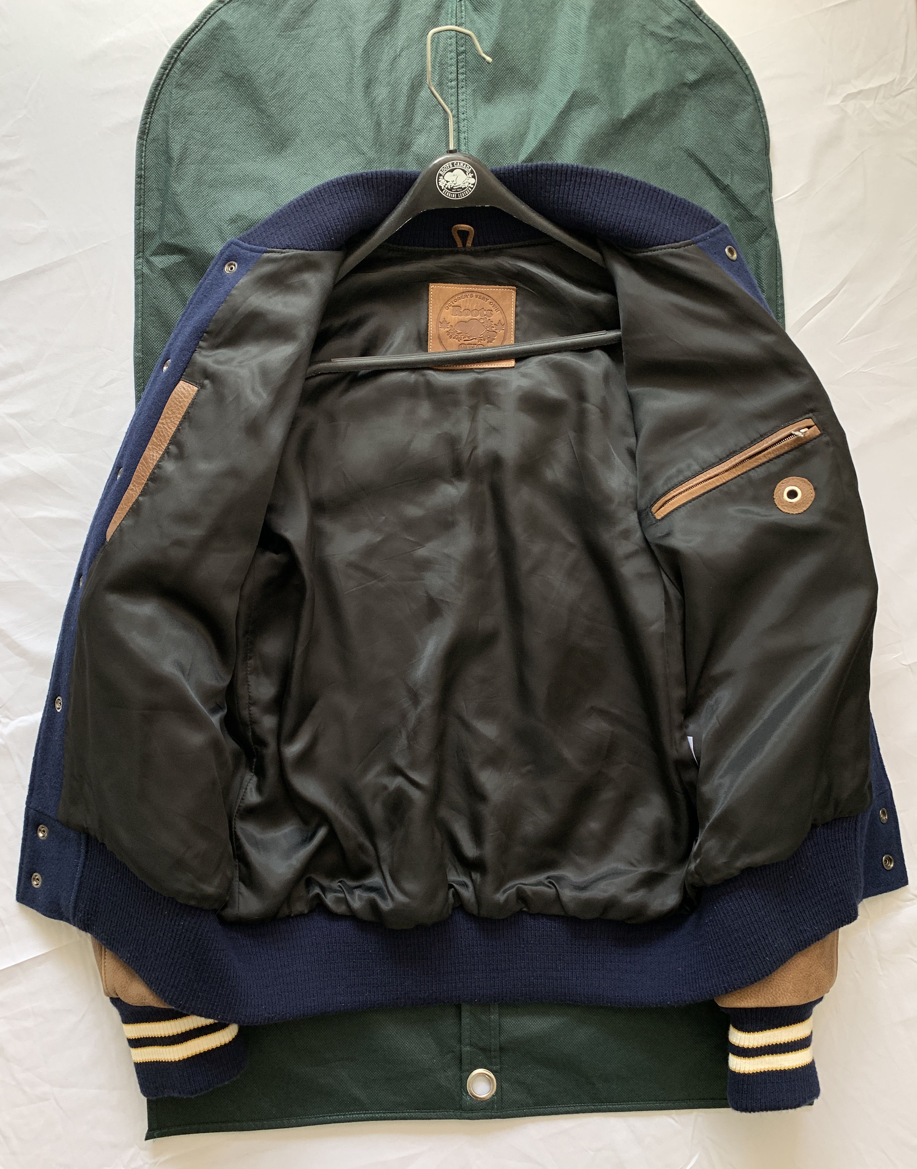 Drake Drake OVO x Roots 2015 Navy Brown Varsity Jacket 1/50 MADE! Size US S / EU 44-46 / 1 - 9 Thumbnail