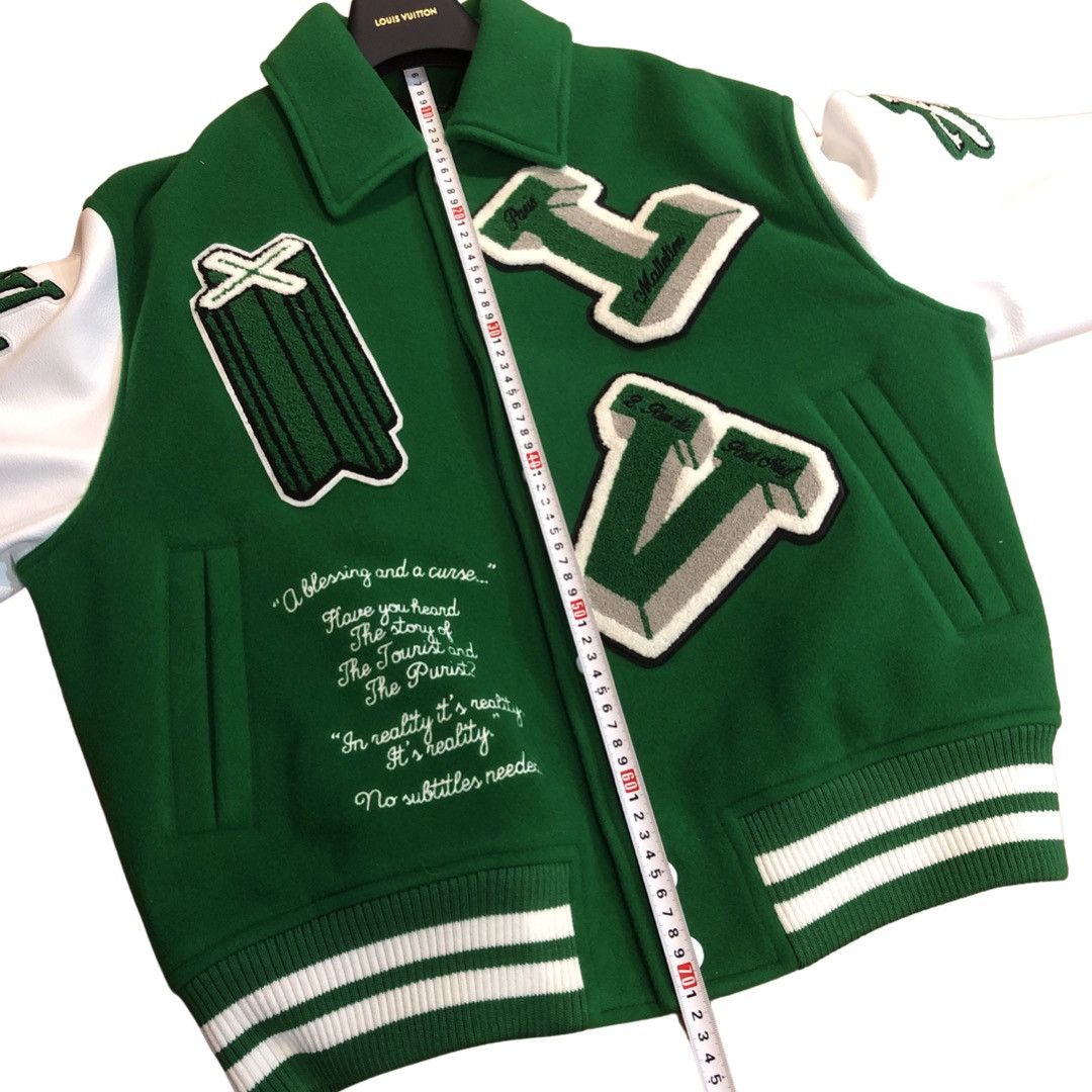 Louis Vuitton × Virgil Abloh AW21 VARSITY LEATHER JACKET Size US M / EU 48-50 / 2 - 14 Thumbnail