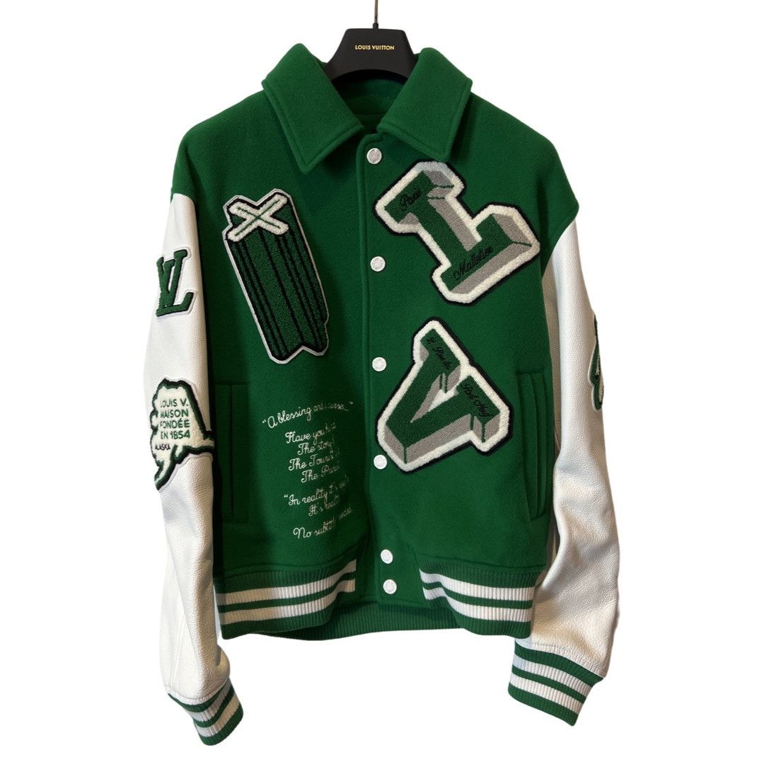 Louis Vuitton × Virgil Abloh AW21 VARSITY LEATHER JACKET Size US M / EU 48-50 / 2 - 21 Thumbnail
