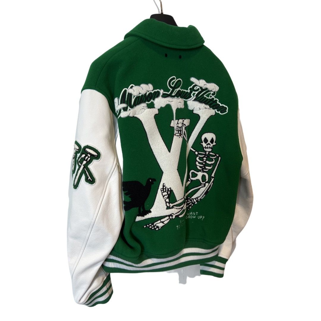 Louis Vuitton × Virgil Abloh AW21 VARSITY LEATHER JACKET Size US M / EU 48-50 / 2 - 23 Thumbnail