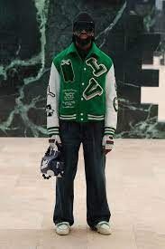 Louis Vuitton × Virgil Abloh AW21 VARSITY LEATHER JACKET Size US M / EU 48-50 / 2 - 4 Thumbnail