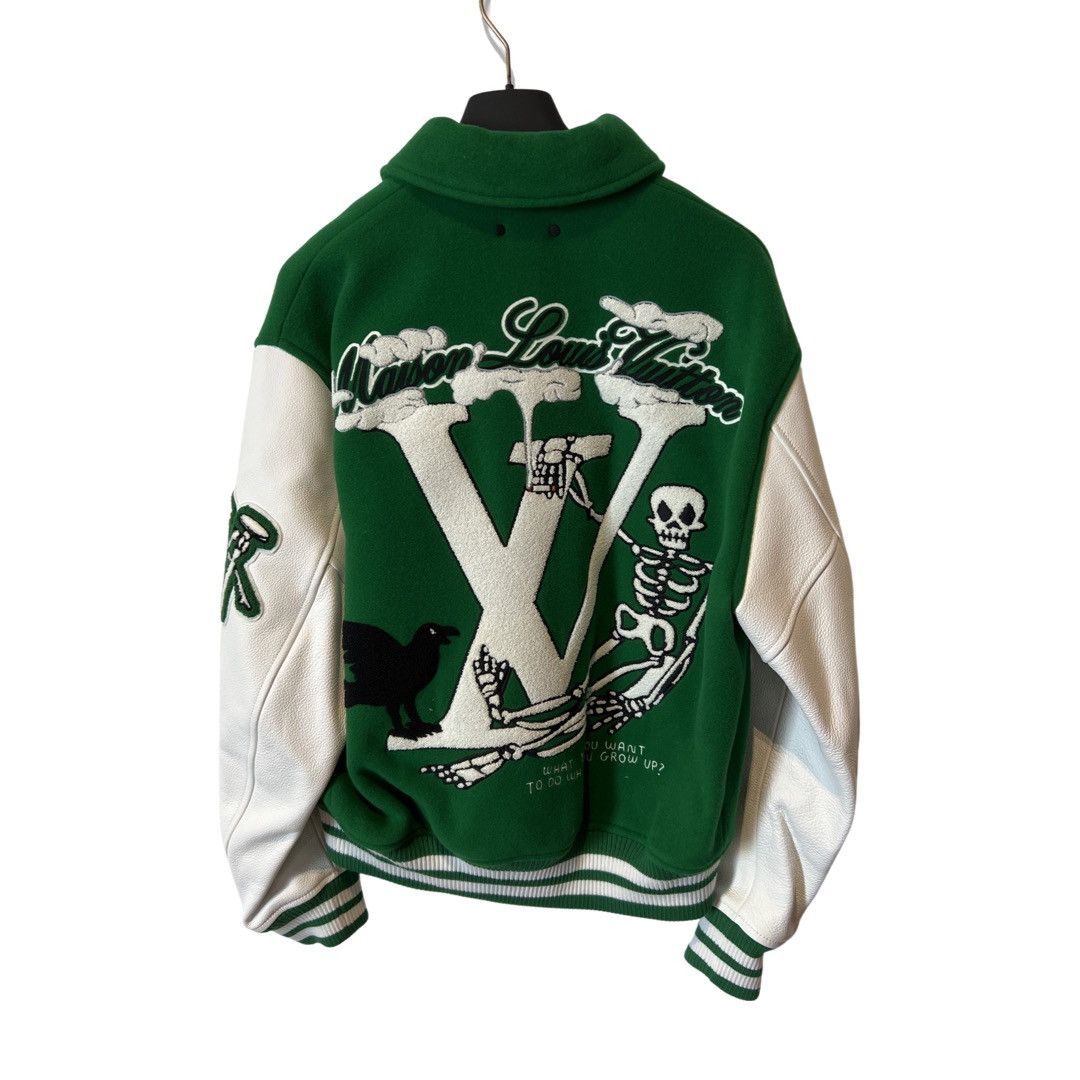 Louis Vuitton × Virgil Abloh AW21 VARSITY LEATHER JACKET Size US M / EU 48-50 / 2 - 22 Thumbnail
