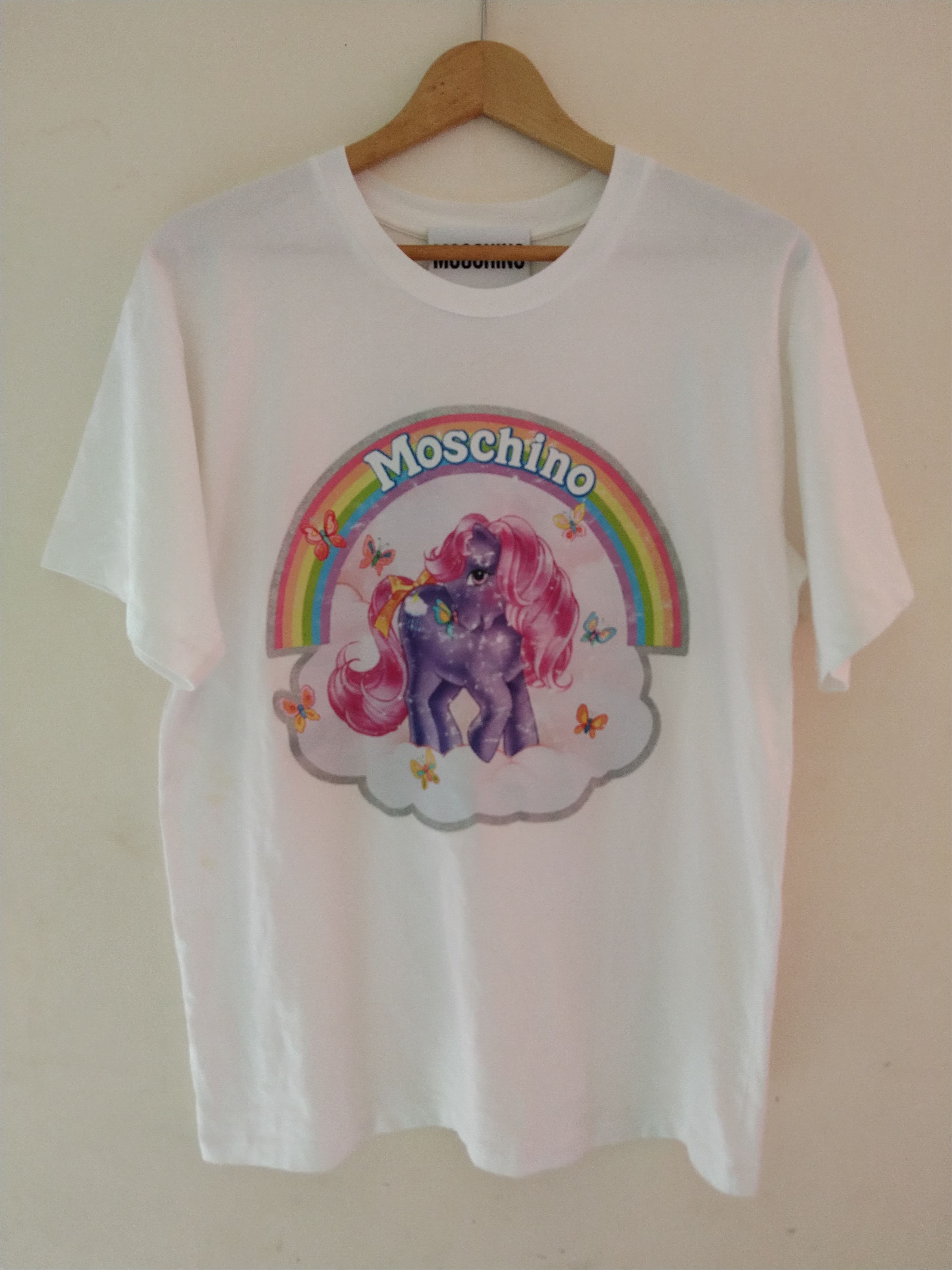 Moschino White Cotton T-shirt My Little Pony Top Tshirt