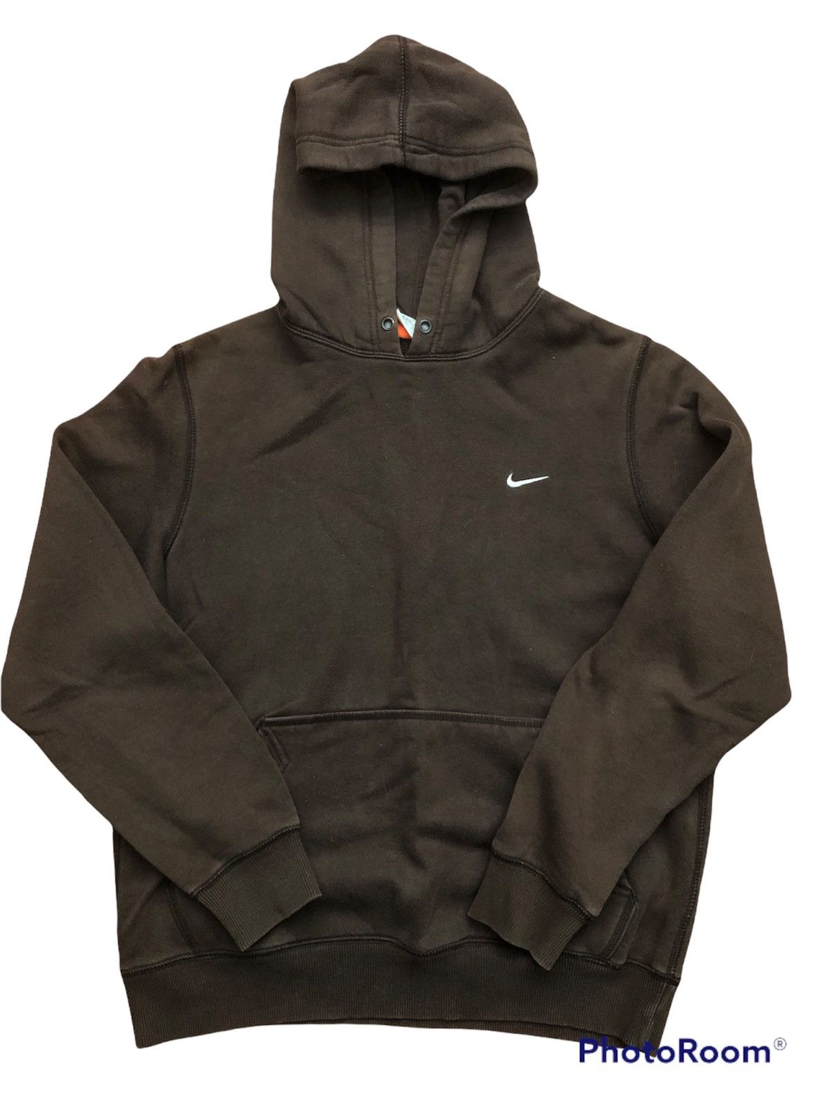 Nike Vintage Brown Nike Mini Swoosh Hoodie Y2K Travis Scott | Grailed