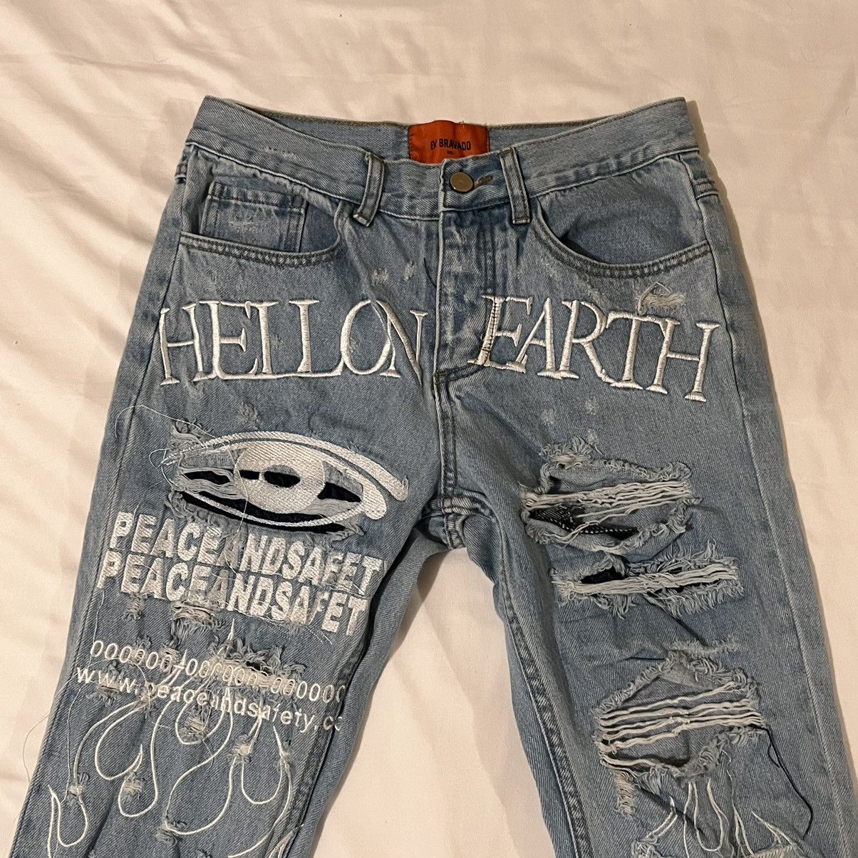 Bravado MRDR BRVDO MURDER BRAVADO HELL ON EARTH DENIM JEANS | Grailed