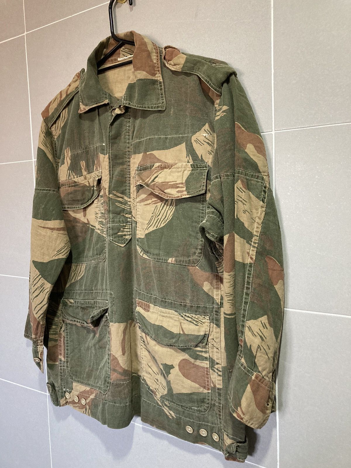 Vintage Rare Vtg 70s Pakistani Military Camouflage Pullover Shirt Size US L / EU 52-54 / 3 - 3 Thumbnail