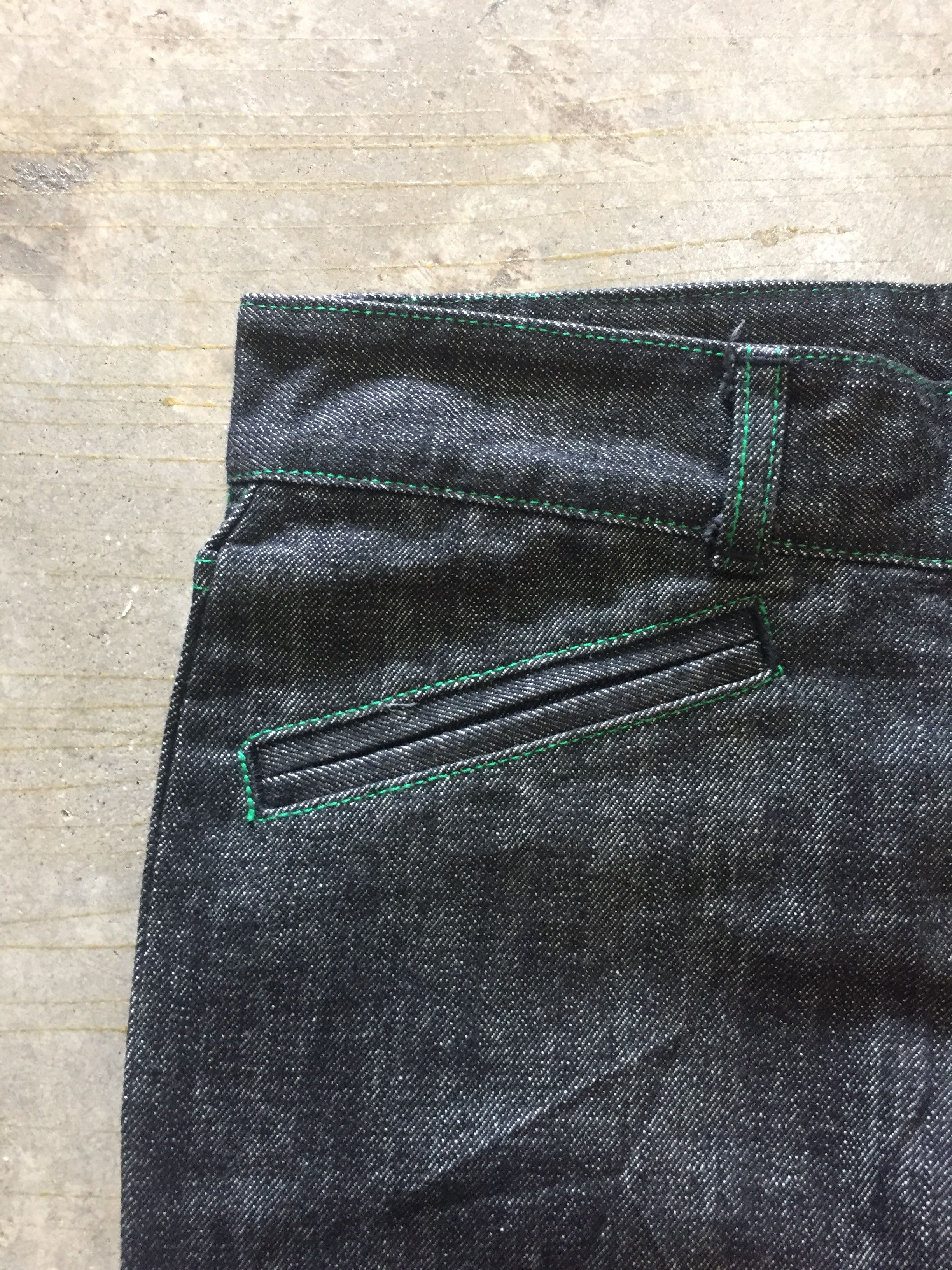 14th Addiction Green Edge Cyberpunk japan contra stitch zigzag denim Size US 30 / EU 46 - 6 Thumbnail