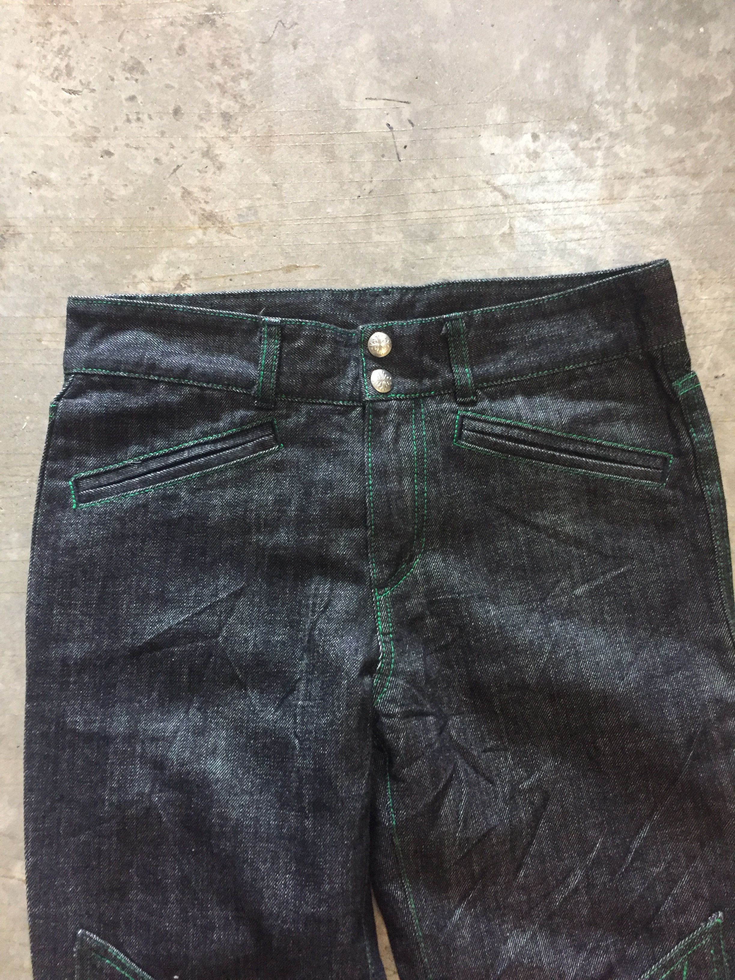 14th Addiction Green Edge Cyberpunk japan contra stitch zigzag denim Size US 30 / EU 46 - 5 Thumbnail