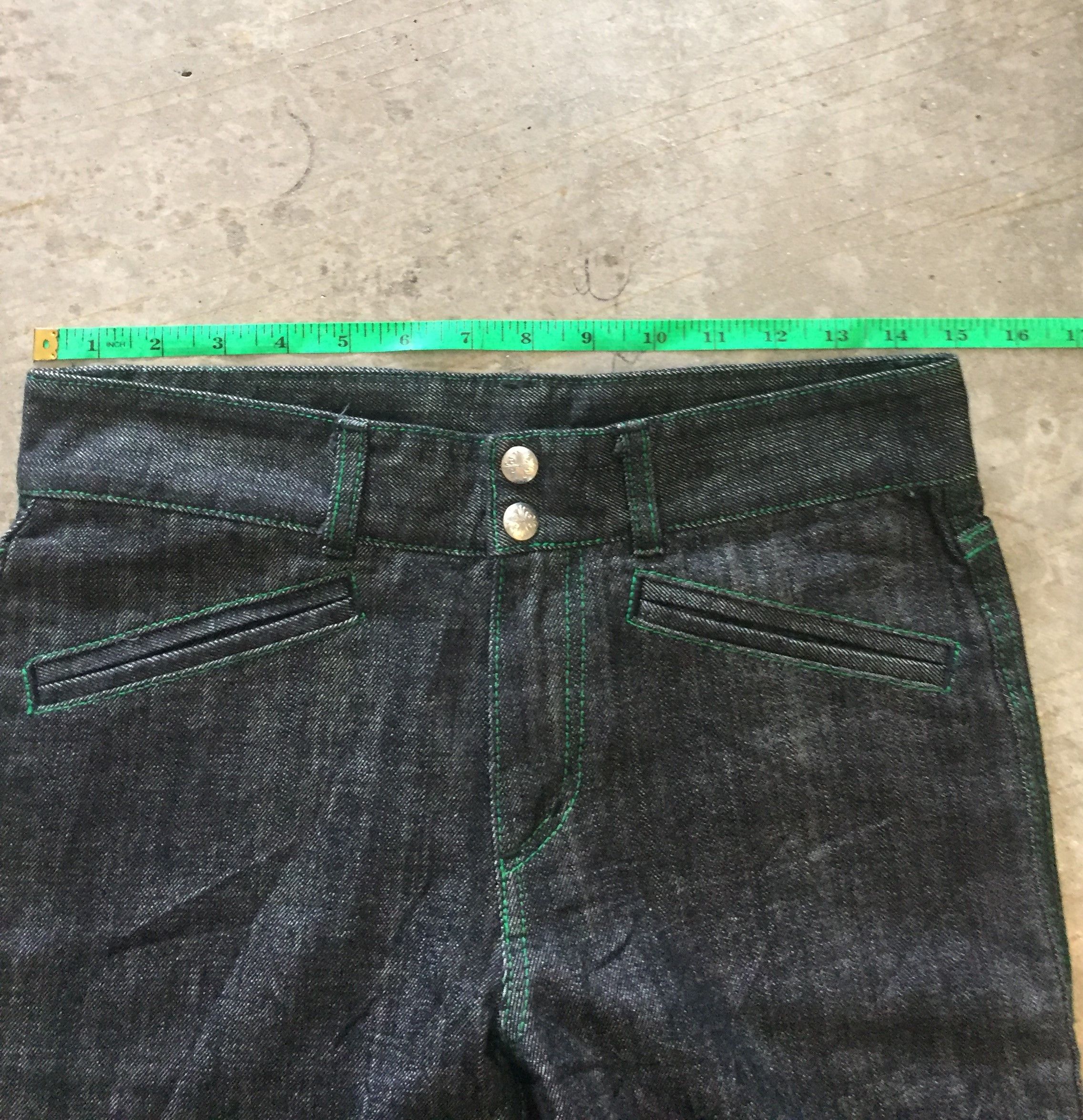 14th Addiction Green Edge Cyberpunk japan contra stitch zigzag denim Size US 30 / EU 46 - 12 Thumbnail
