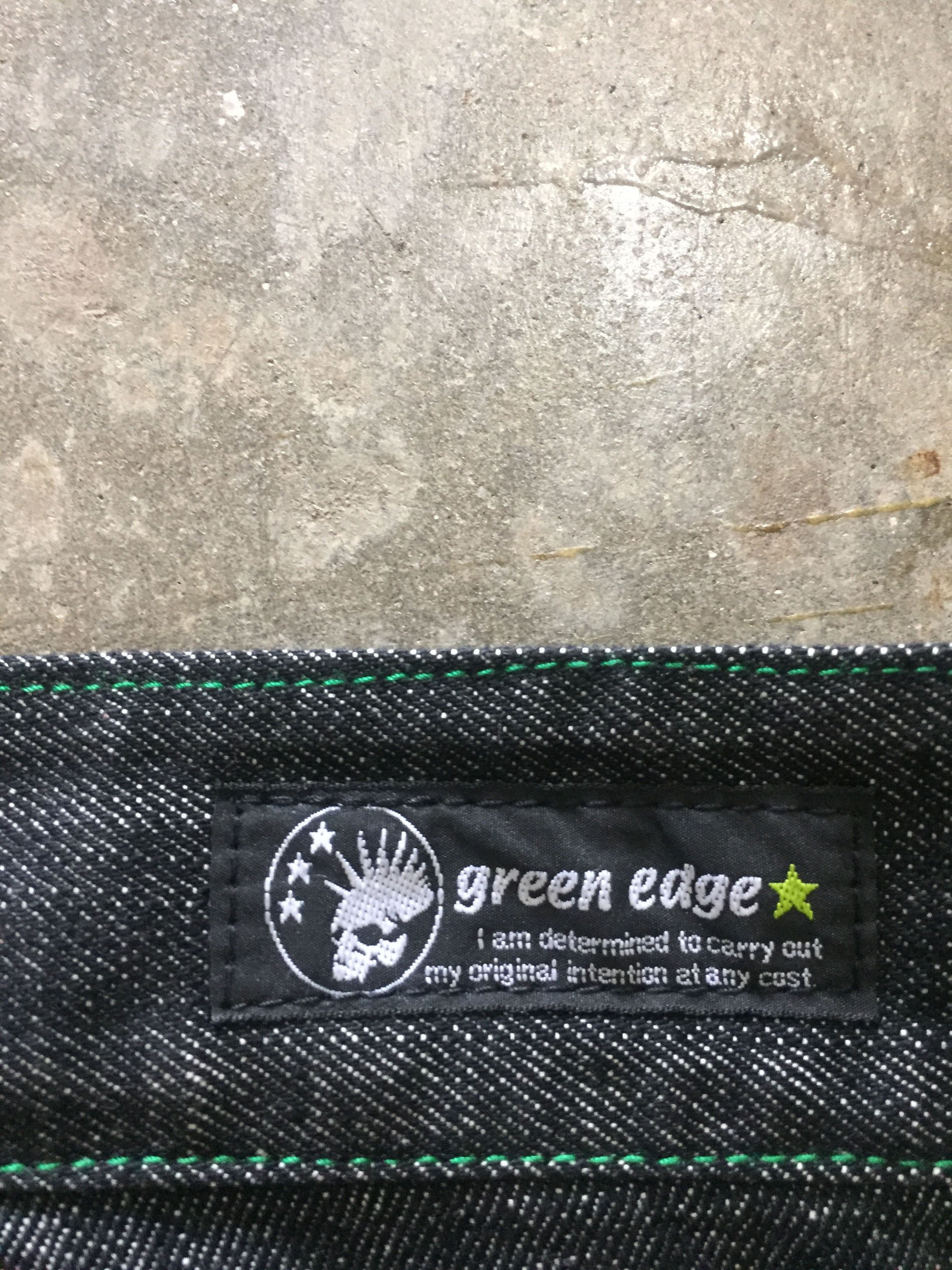 14th Addiction Green Edge Cyberpunk japan contra stitch zigzag denim Size US 30 / EU 46 - 10 Thumbnail