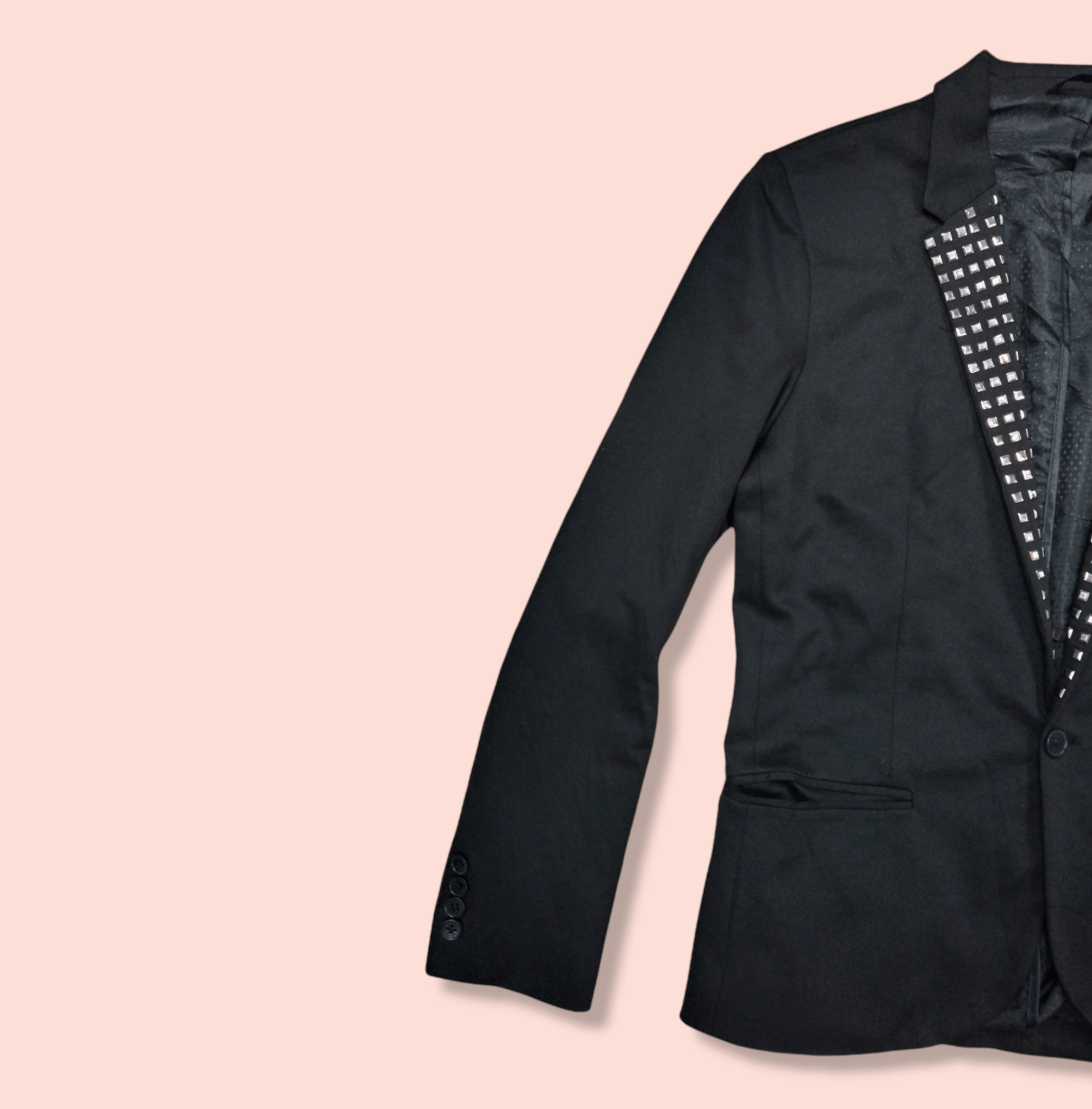 Other × Seditionaries × Zara ZARA STUDDED MENS BLAZER Size 40R - 4 Thumbnail