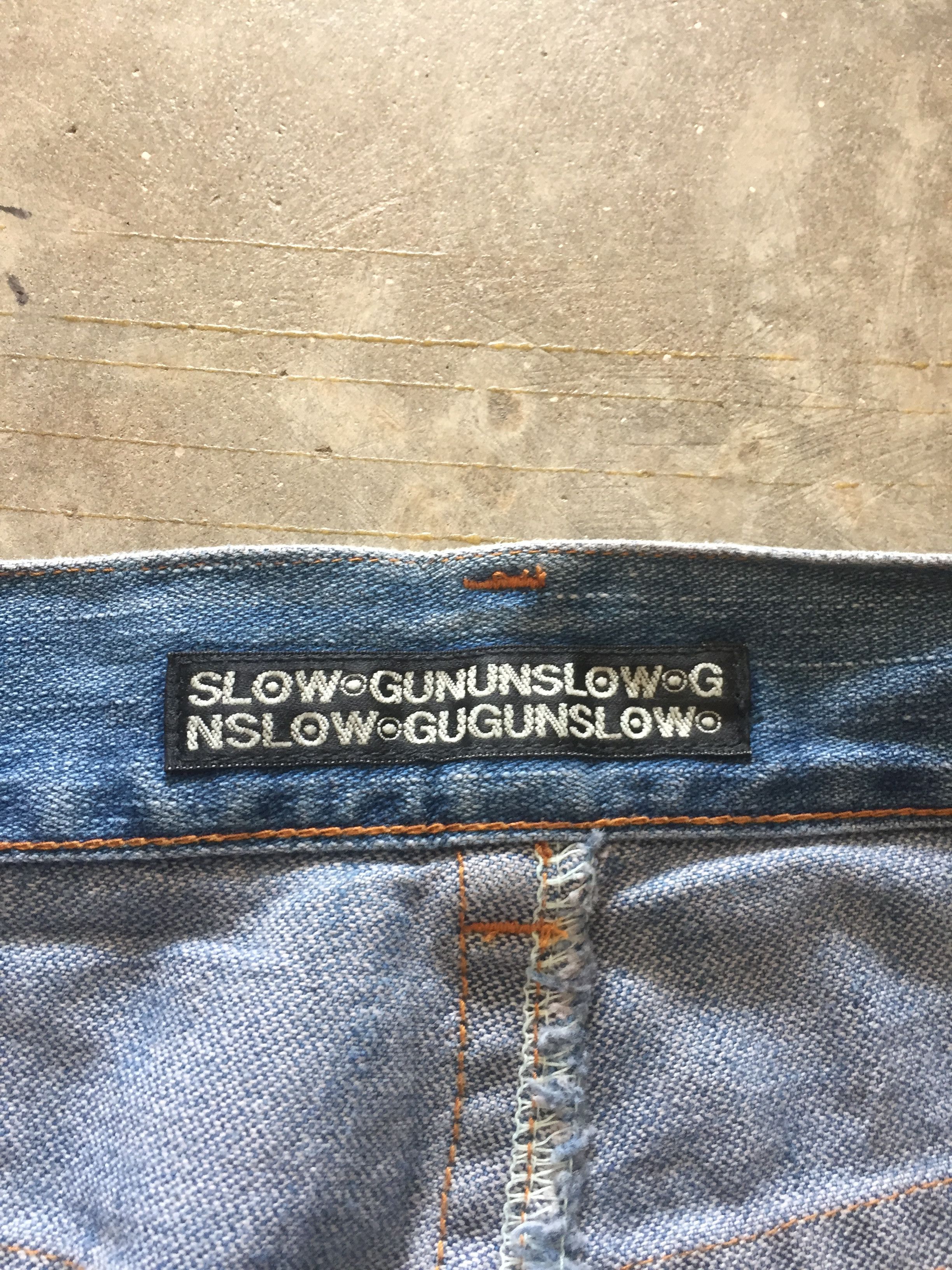 Beauty Beast SLOW GUN Japan contra 3D stitch pants Size US 31 - 9 Thumbnail