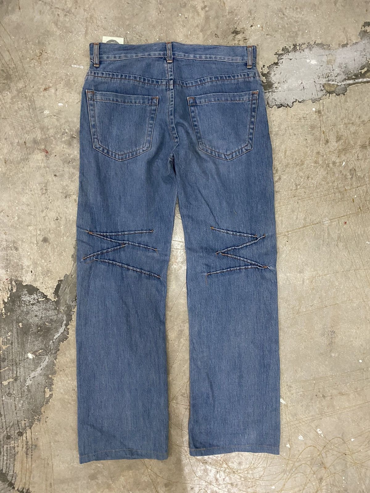 Beauty Beast SLOW GUN Japan contra 3D stitch pants Size US 31 - 7 Thumbnail