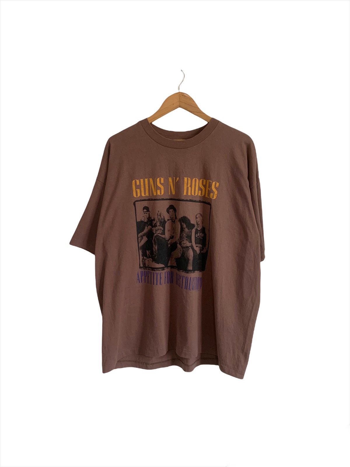 00'S Hanes GUNS N' ROSES Band T-shirt Band Tee Men's L size / eaa472258