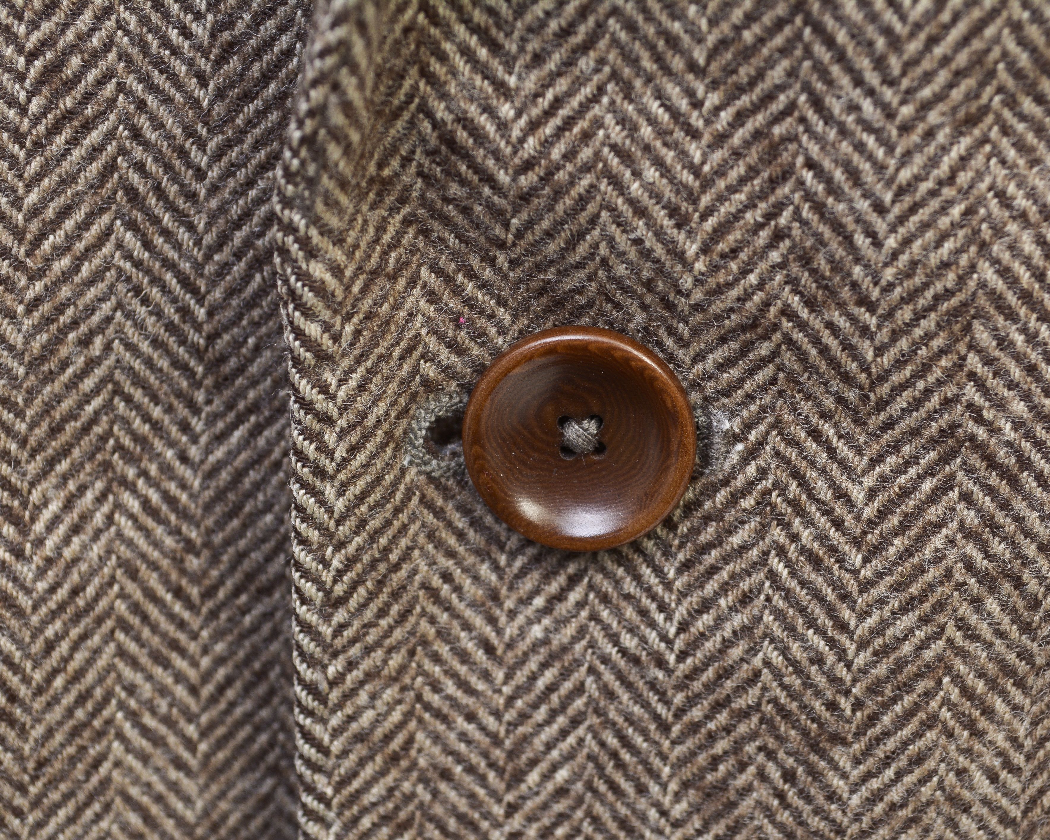 Oscar Jacobson Wool Cashmere Jack Blazer Tweed Herringbone Jacket Coat 96 Size US M / EU 48-50 / 2 - 3 Thumbnail
