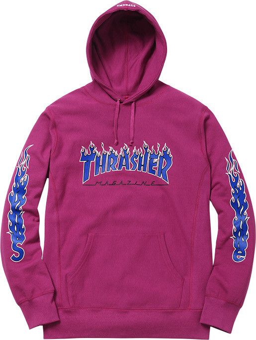Thrasher and supreme hoodie outlet