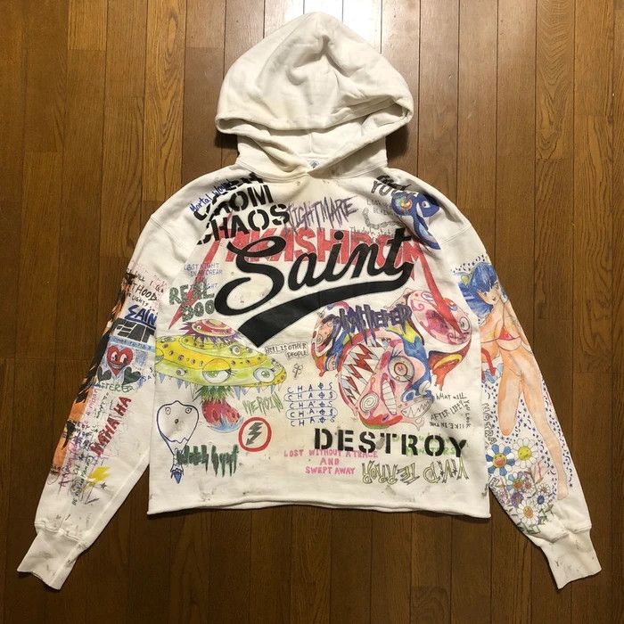 READYMADE Takashi Murakami x SAINT M×××××× Graff Pullover Hoodie