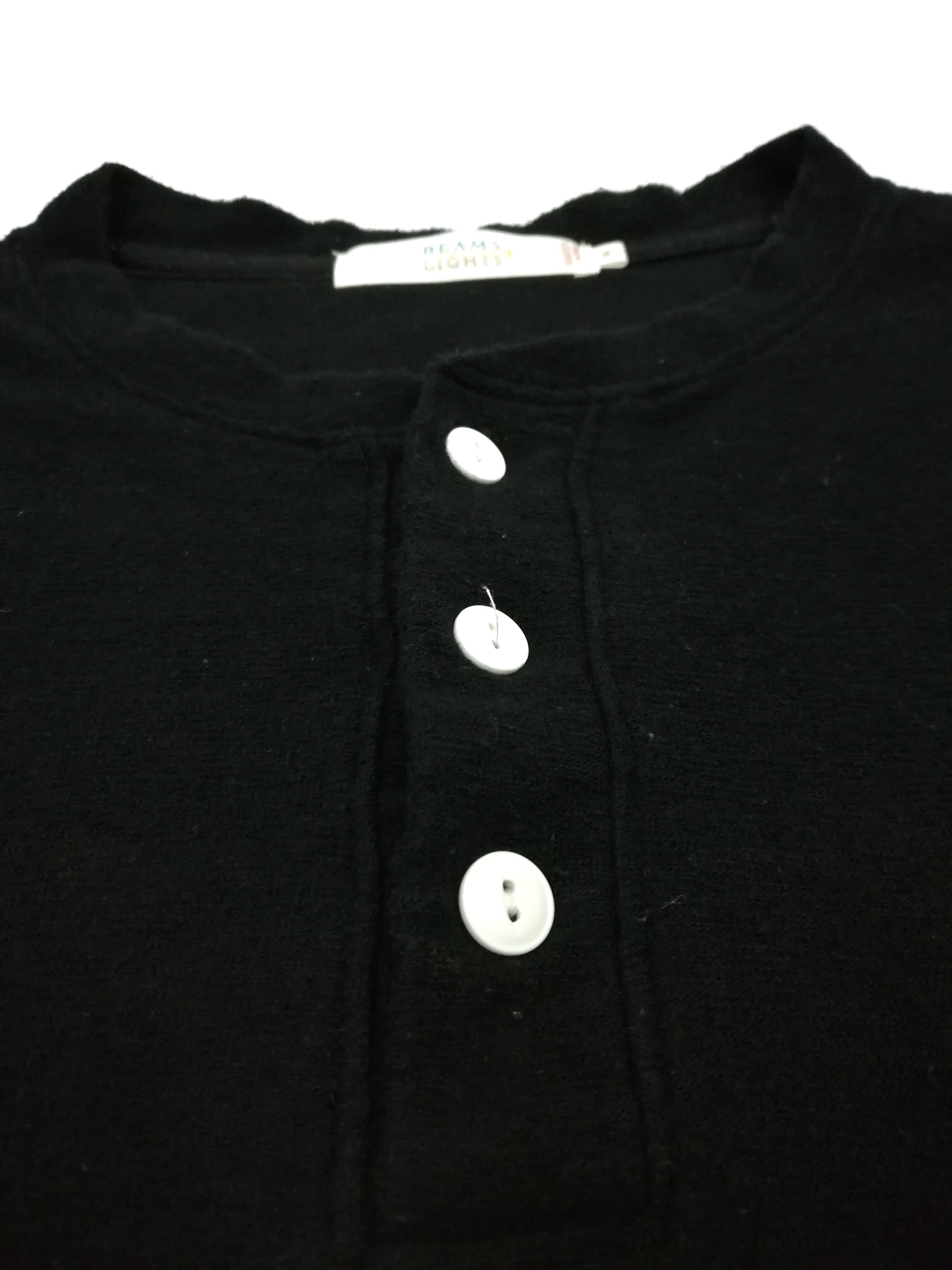 Beams Plus × Japanese Brand 🔥Designe Beams Light Black Long Sleeve 3 Buttons Up Cotton Size US S / EU 44-46 / 1 - 5 Thumbnail