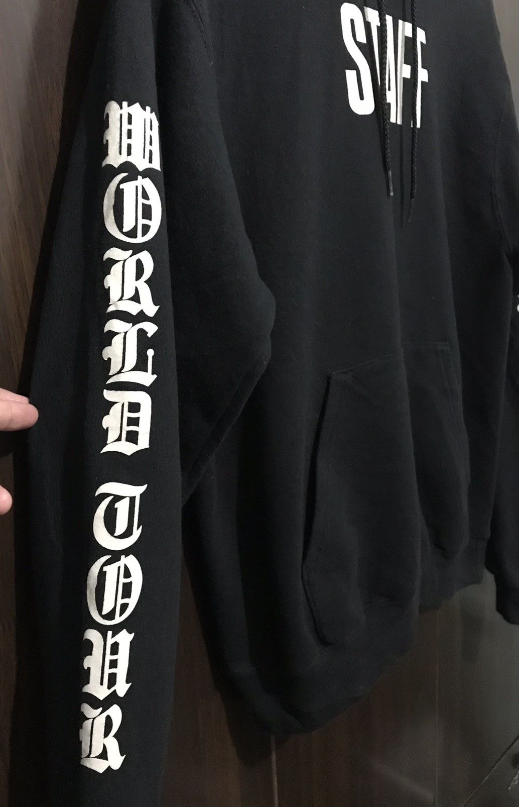Band Tees × Champion × Justin Bieber Justin Bieber Purpose World Tour “STAFF” Hoodie Size US S / EU 44-46 / 1 - 3 Thumbnail