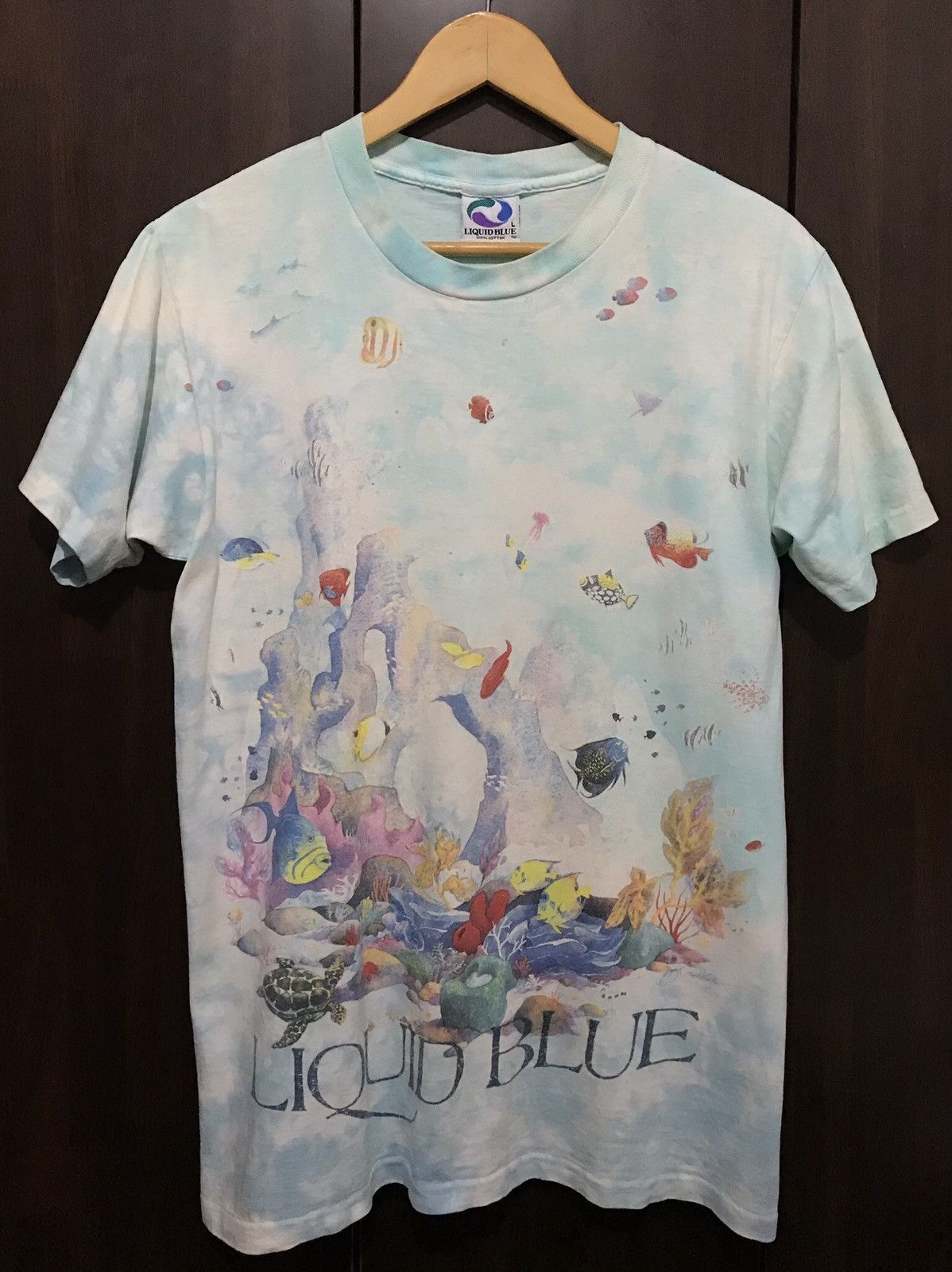 Liquid Blue × Vintage Vintage 1992 Liquid Blue “Coral Reet” Tshirt Size US L / EU 52-54 / 3 - 1 Thumbnail