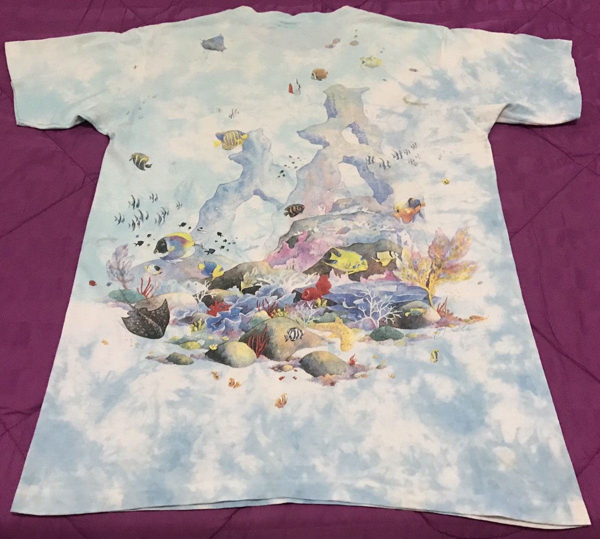 Liquid Blue × Vintage Vintage 1992 Liquid Blue “Coral Reet” Tshirt Size US L / EU 52-54 / 3 - 5 Thumbnail