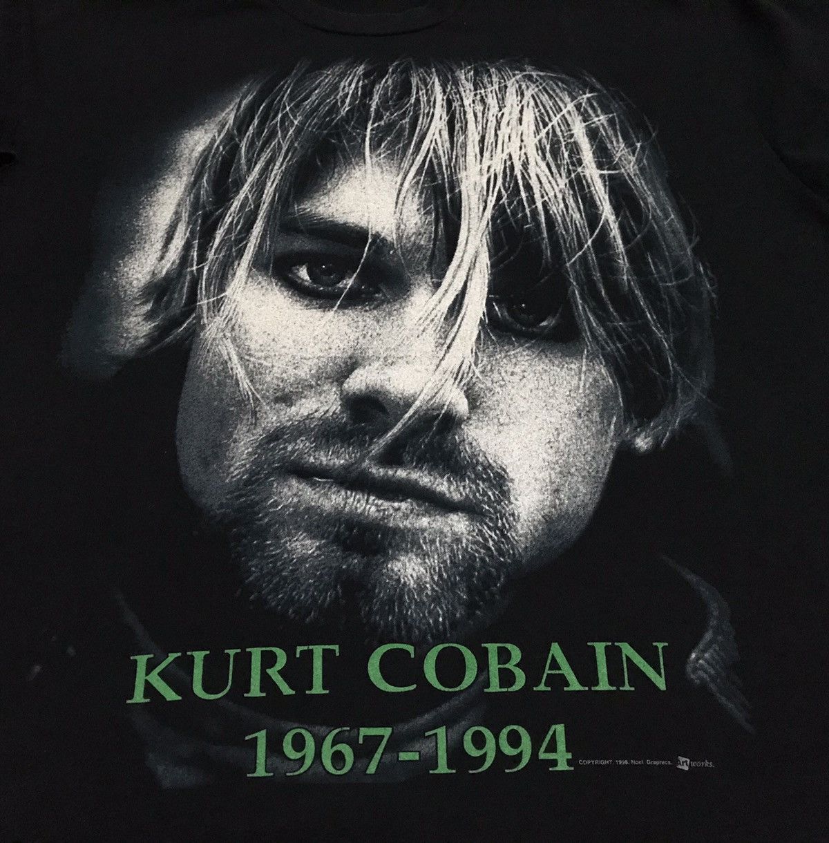 Band Tees × Nirvana Vintage 1998 Kurt Cobain 1967-1994 “NIRVANA” Tshirt Size US XL / EU 56 / 4 - 2 Thumbnail