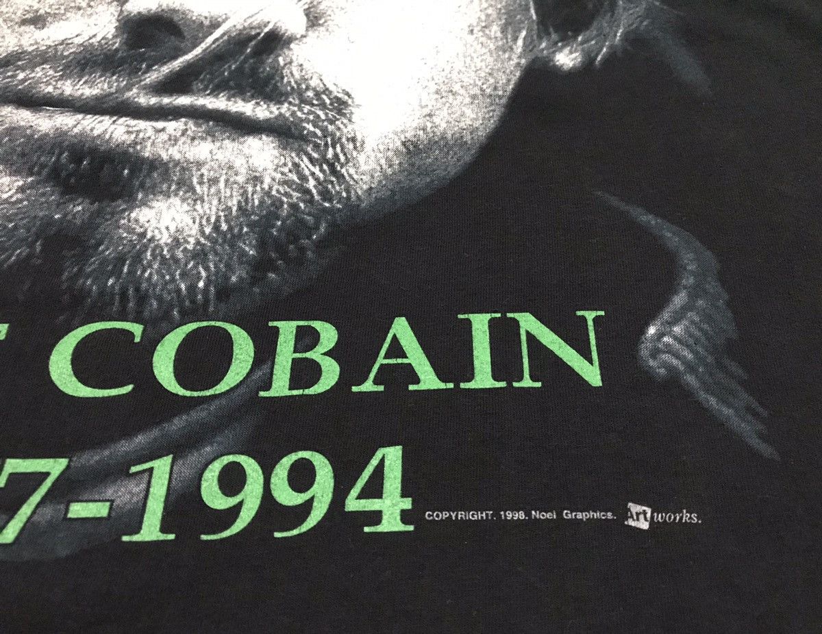 Band Tees × Nirvana Vintage 1998 Kurt Cobain 1967-1994 “NIRVANA” Tshirt Size US XL / EU 56 / 4 - 5 Thumbnail
