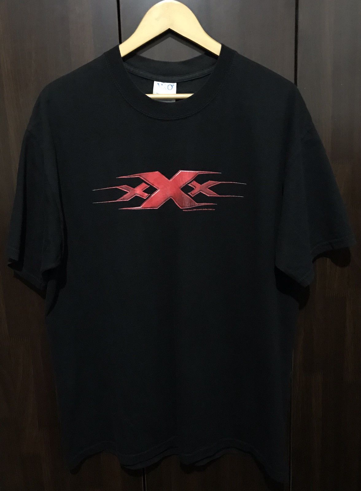 image of Movie x Vintage 2002 Xxx “Triple X” Action Film Promo Tshirt in Black, Men's (Size Large)