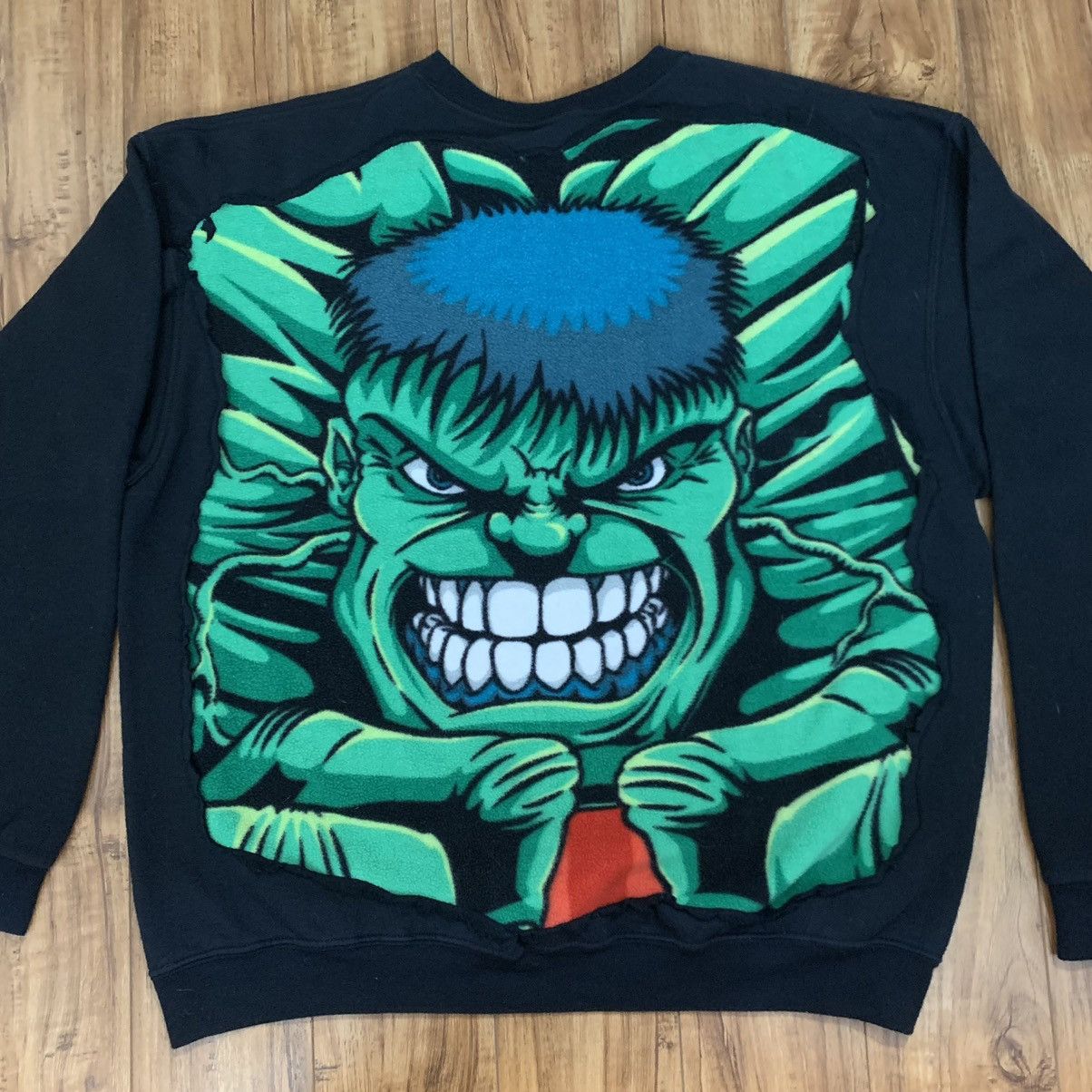 Custom × Marvel Comics Marvel’s The Incredible Hulk Crewneck Sweatshirt ...
