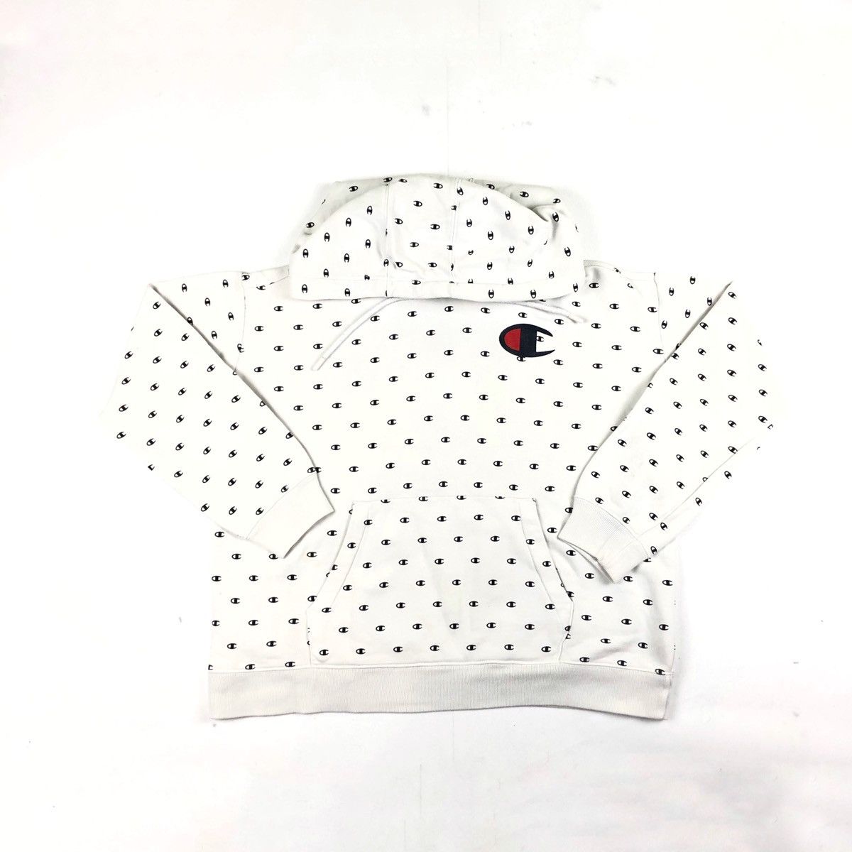 Vintage Champion hoodie sweatshirt white retro 90s Size US S / EU 44-46 / 1 - 3 Thumbnail