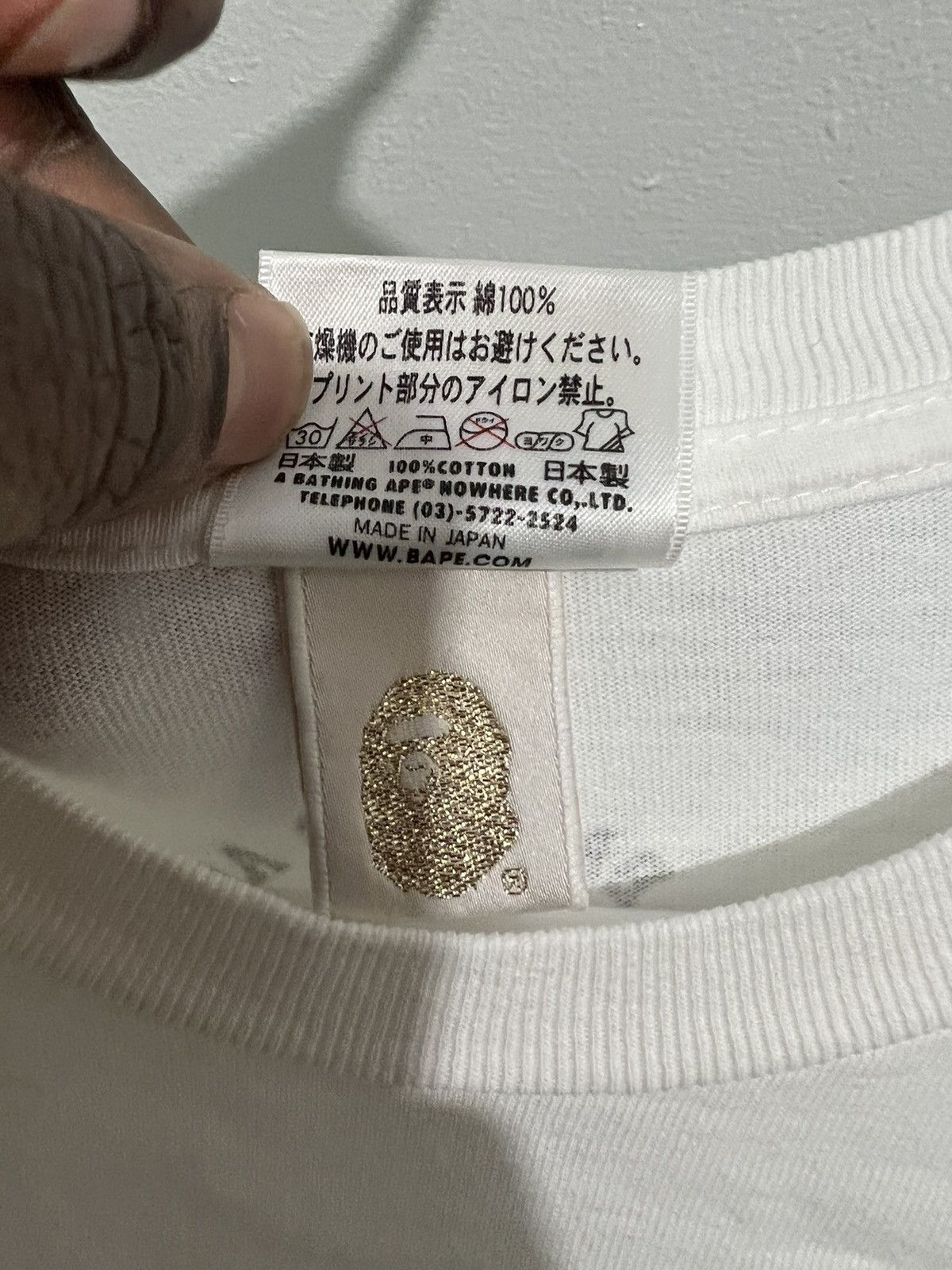 Bape Ape Head Crown College Tee Size US M / EU 48-50 / 2 - 6 Thumbnail