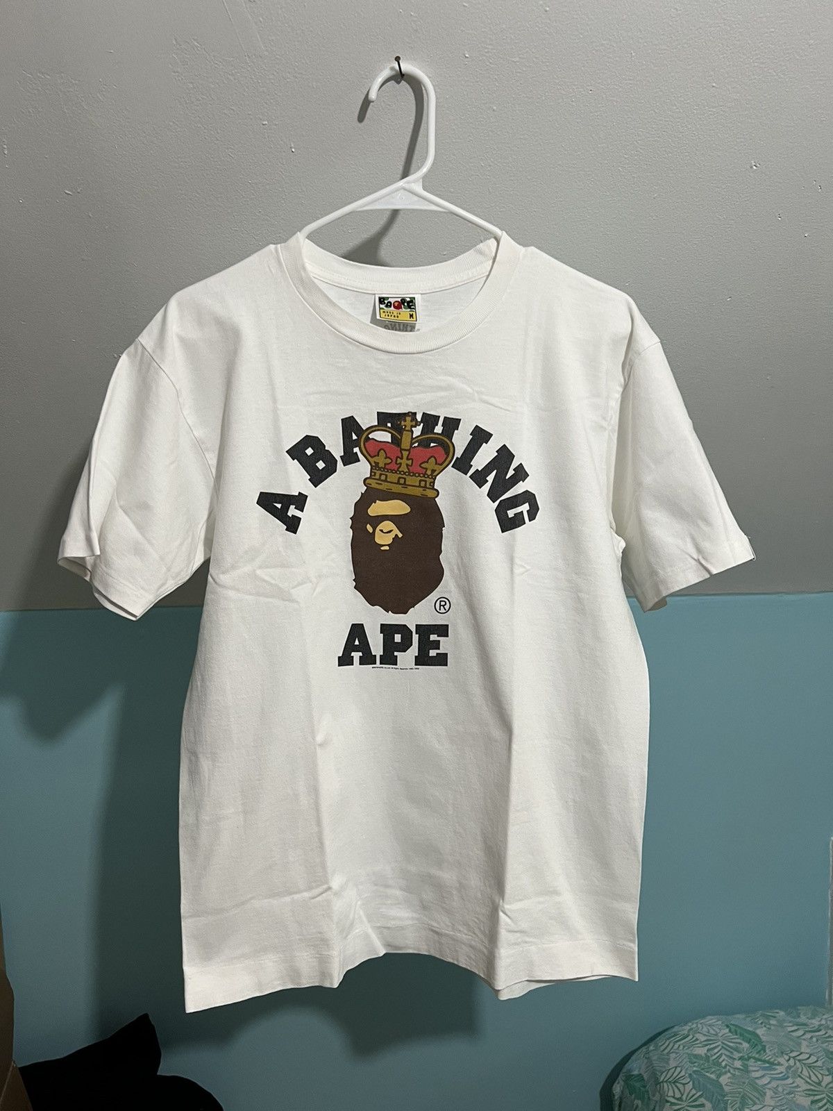 Bape Ape Head Crown College Tee Size US M / EU 48-50 / 2 - 1 Thumbnail