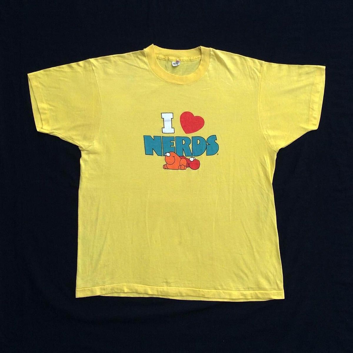 vintage 80s i love nerds candy tshirt